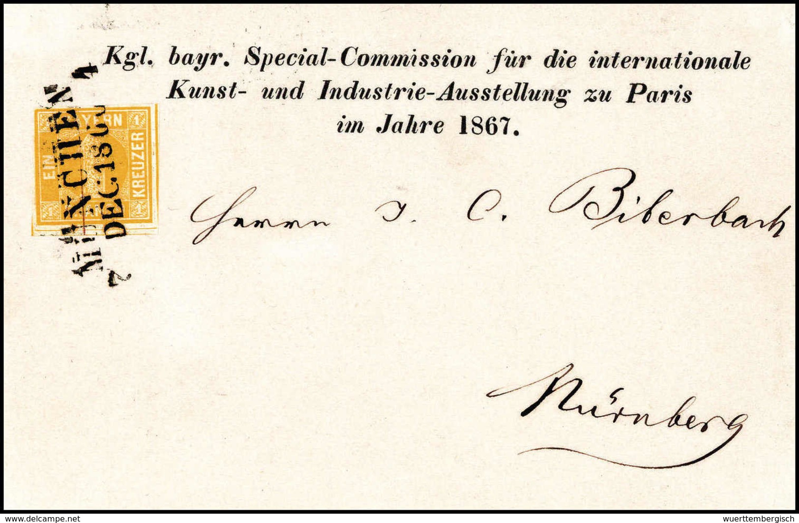 Beleg 1 Kr., Luxusstück Als EF Auf Makelloser Weißer Drucksache Mit Interes. Vordruck "Kunst- Und Industrie-Ausstellung  - Altri & Non Classificati