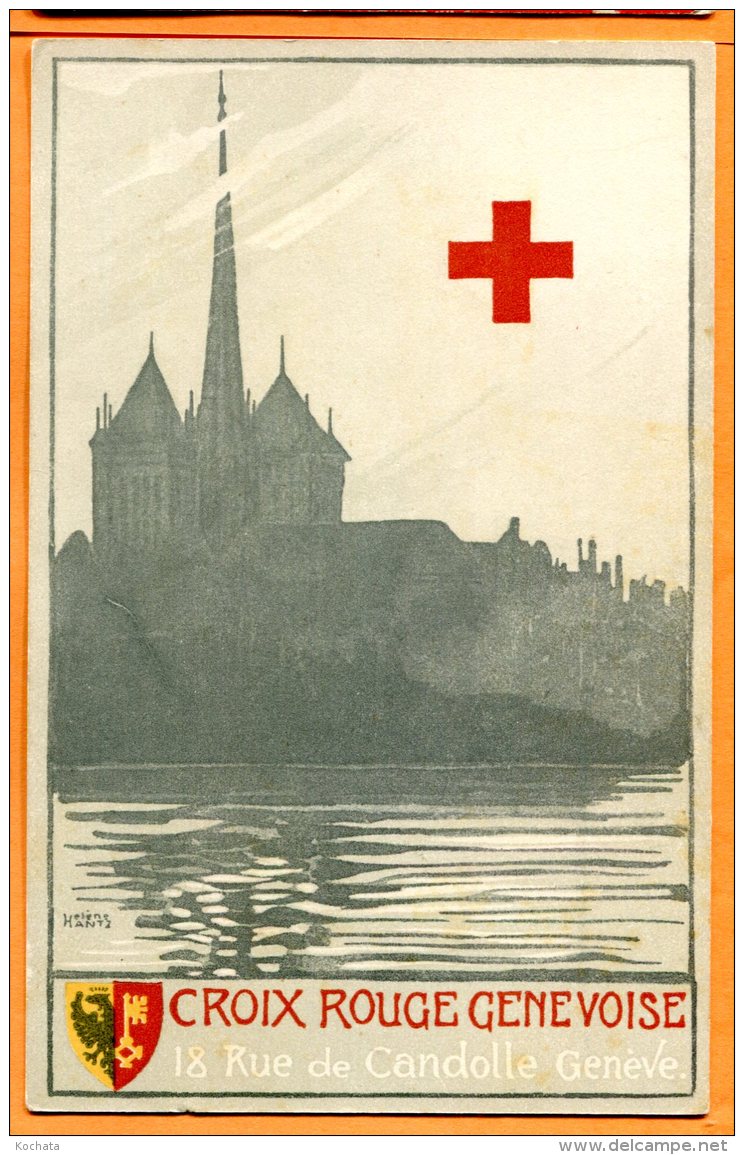 A481, Genève, Croix Rouge Genevoise, 18 Rue De Candolle, édit. Sonor Genève, Non Circulée - Rotes Kreuz