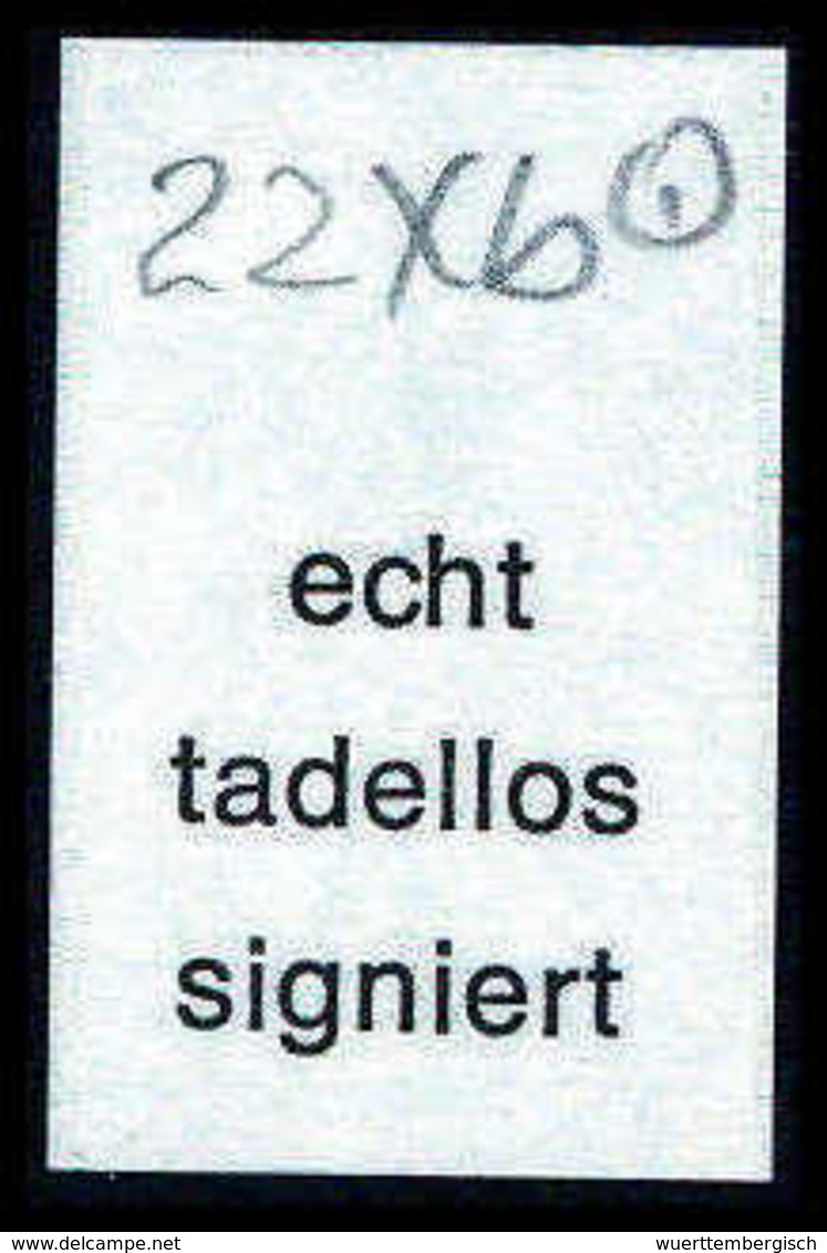 Gest. 1 Kr., Gestplt. Kab.-Stück, Sign. Brettl. (Michel: 22Xb) - Other & Unclassified