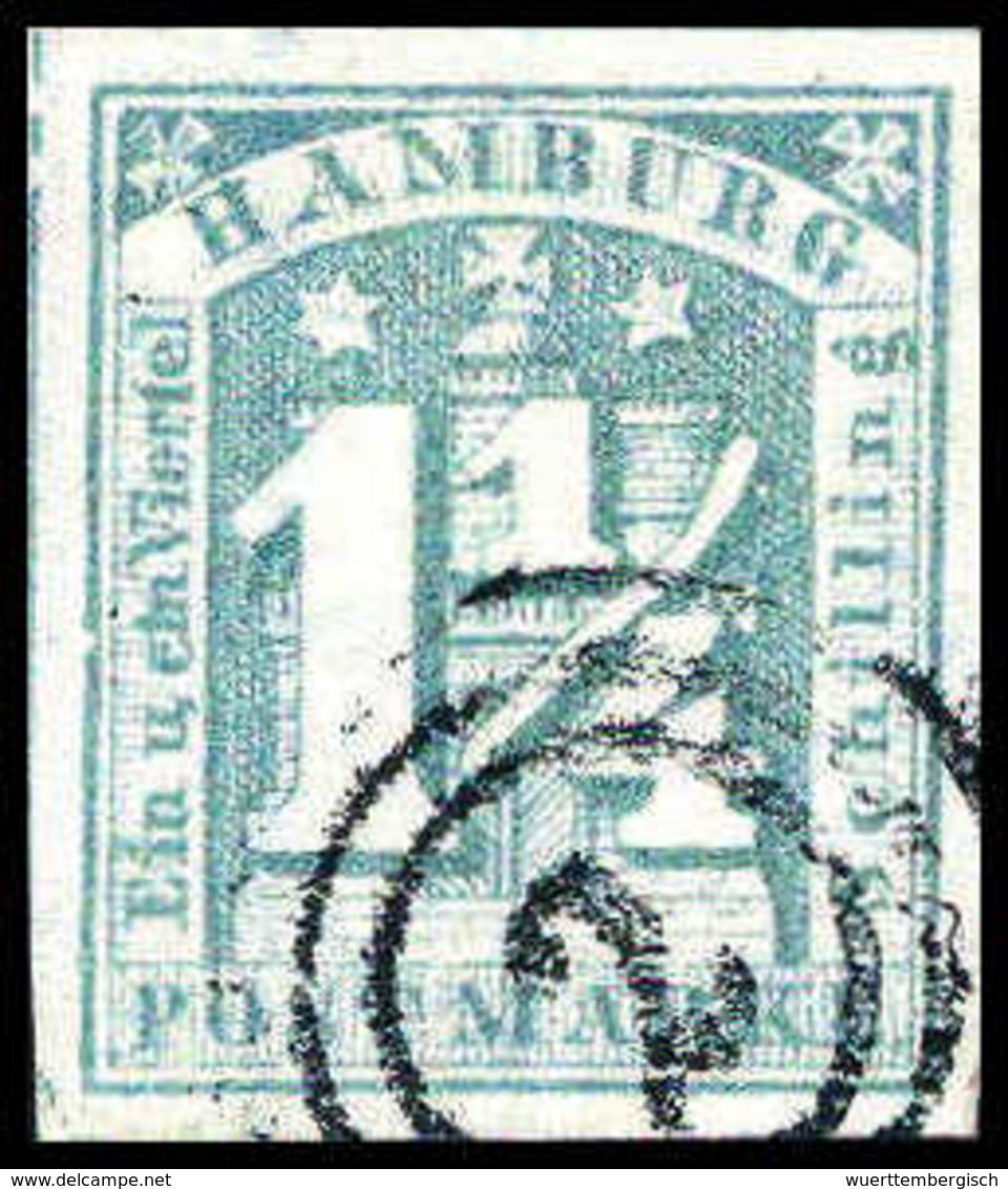 Gest. 1¼ Sch., Breitrandiges Luxusstück Mit Klarem Dreiringstempel "2", Sign. Bühler.<br/><b>Katalogpreis: 100,-+</b> (M - Sonstige & Ohne Zuordnung