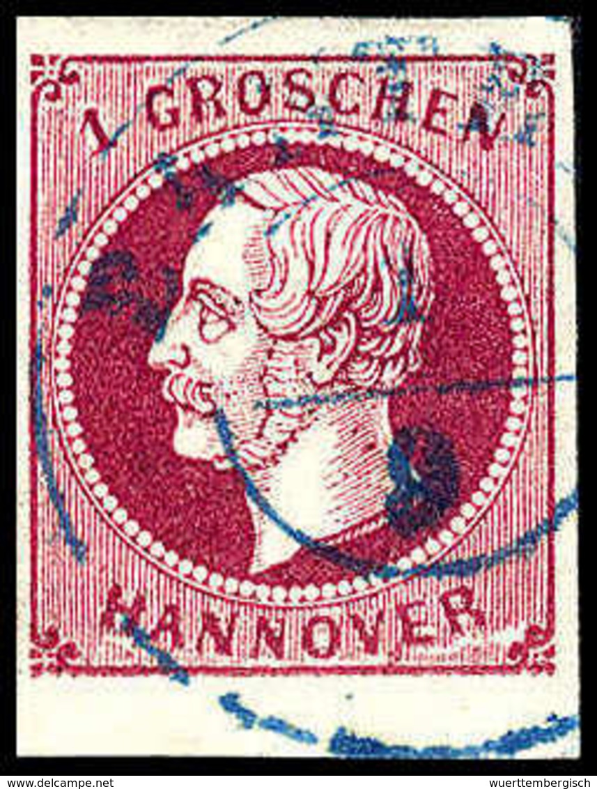 Gest./Beleg Plattenbruch: 1 Gr., Abart: Plattenbruch Rechts Unten Unter "VER" Von "HANNOVER", Je Auf Sauber Gestplt. Kab - Other & Unclassified