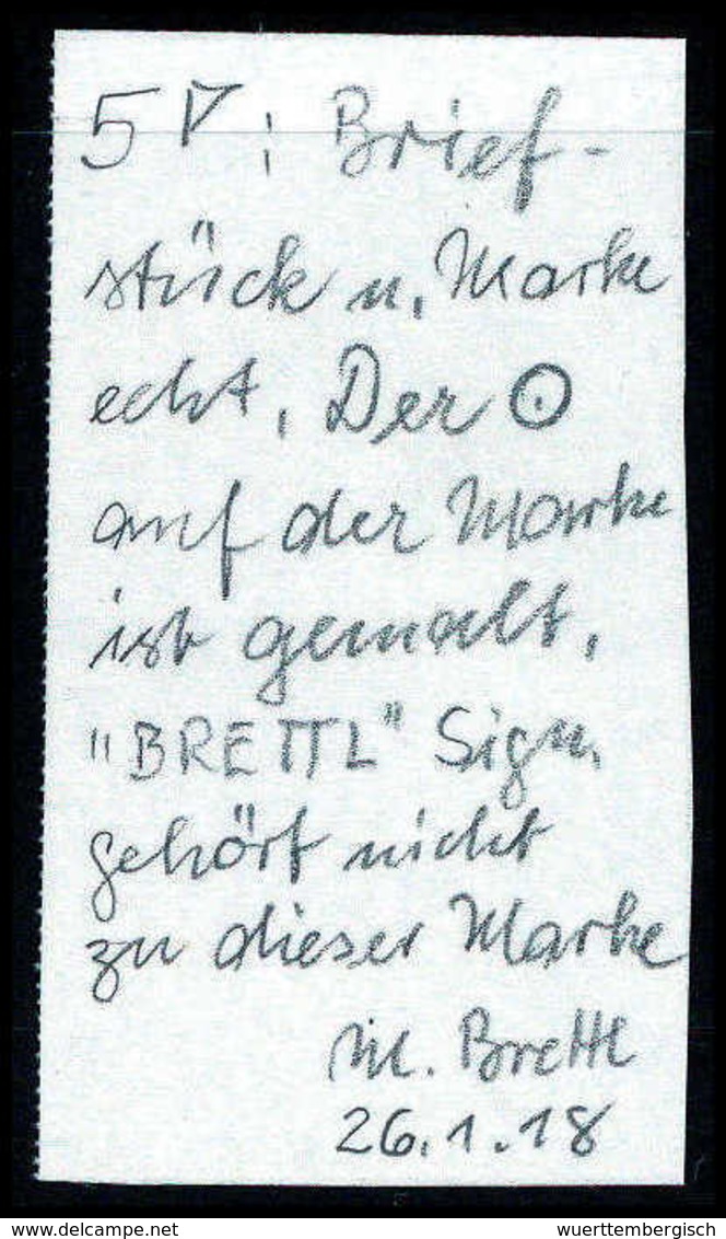 Briefst. 1/3 Gr., Breitrandiges Und Besonders Farbfrisches Exemplar Mit Blauem R2 LOHNE Auf Nicht Dazugehörigem Bfstk. ( - Sonstige & Ohne Zuordnung