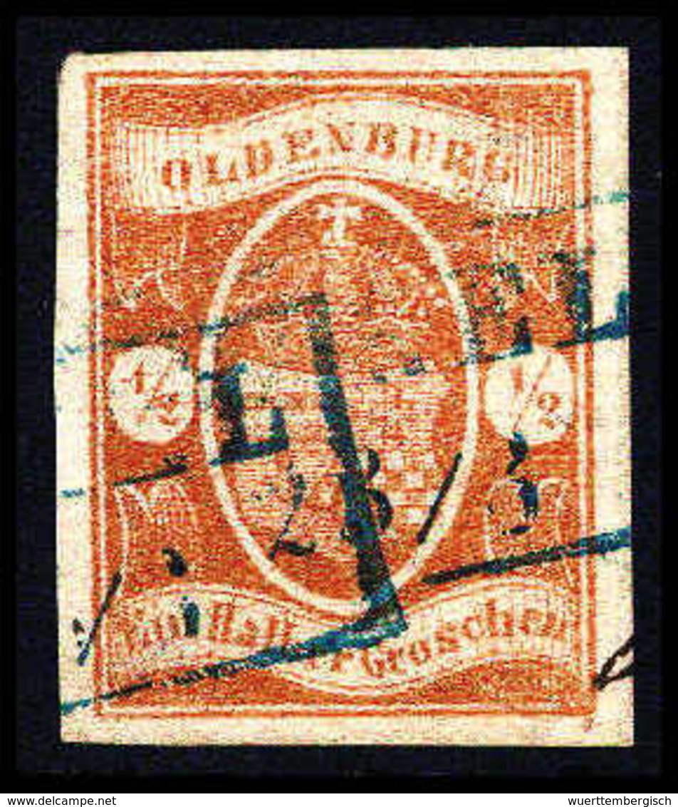 Gest. ½ Gr., Gestplt. Kabinettstück, Sign. Kauert BPP.<br/><b>Katalogpreis: 650,-</b> (Michel: 11a) - Autres & Non Classés