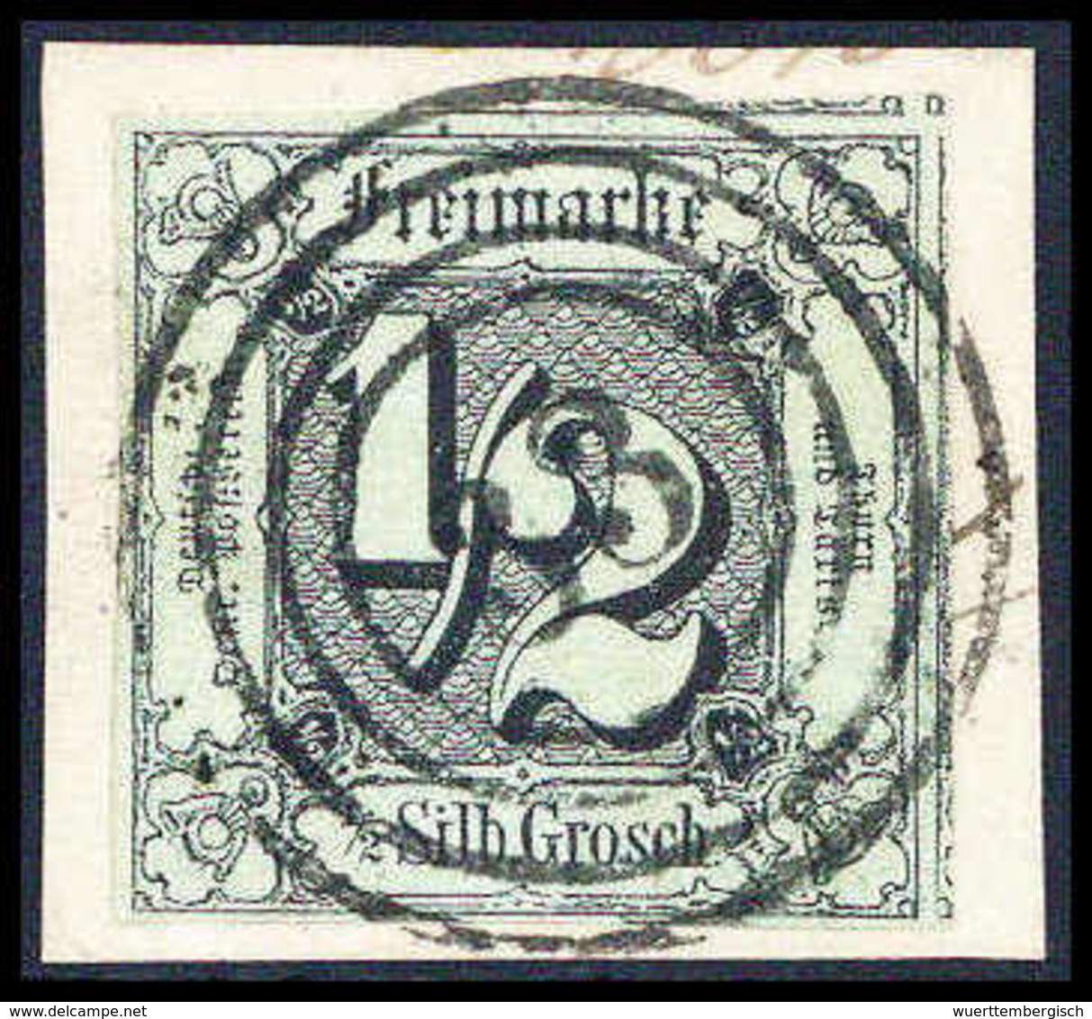 Briefst. ½ Sgr., Frisches Luxus-Bfstk. Mit Genau Zentr. Stempel "33" HOMBERG. (Michel: 3b) - Altri & Non Classificati