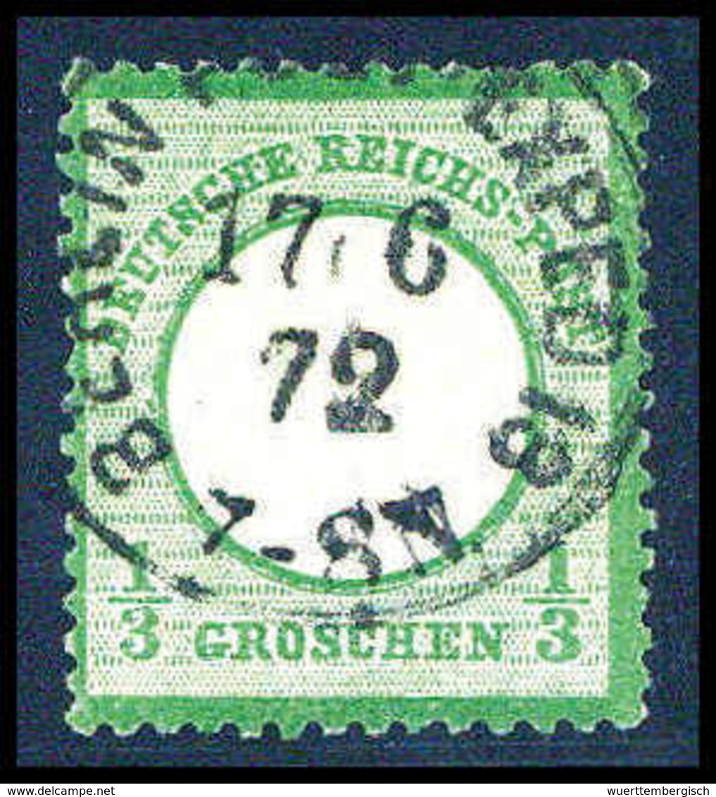 Gest. 1/3 Gr., Zentr. Gestplt. Prachtstück, Sign. Krug BPP.<br/><b>Katalogpreis: 170,-</b> (Michel: 2b) - Sonstige & Ohne Zuordnung