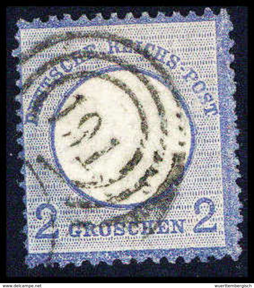 Gest. 2 Gr. (Mgl.), Seltene Entwertung Durch Dänischen Schiffs-Dreiringstempel "191". (Michel: 5) - Autres & Non Classés