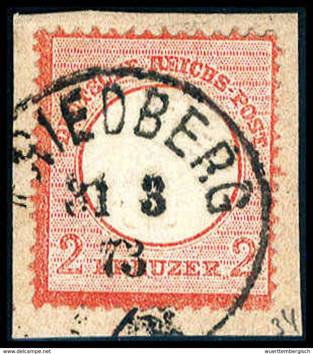 Briefst. 2 Kr., Farbfrisches Kab.-Bfstk., Sauberer K1 FRIEDBERG 31/3 73.<br/><b>Katalogpreis: 400,-</b> (Michel: 8) - Autres & Non Classés