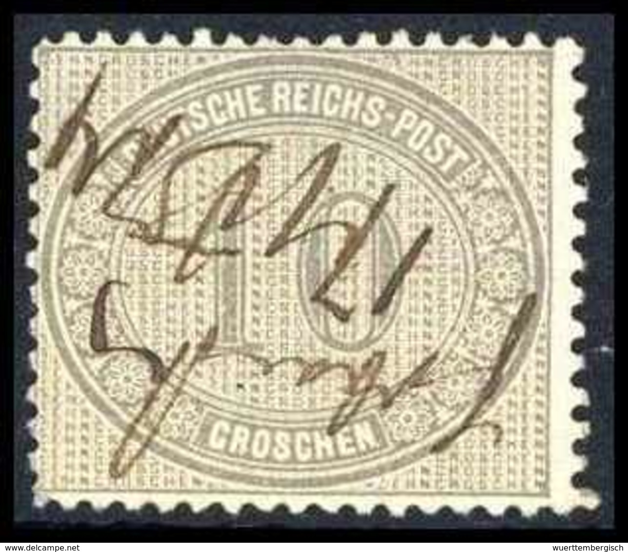 Gest. 10 Gr., Farbfrisches Kab.-Stück Mit Sauberer Hs. Entwertung.<br/><b>Katalogpreis: 230,-</b> (Michel: 12) - Autres & Non Classés