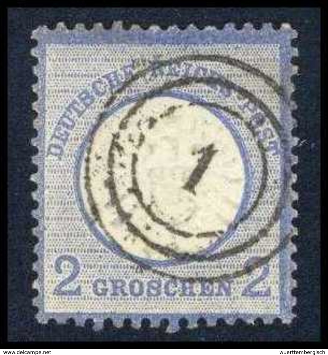 Gest. 2 Gr., Kab.-Stück Mit Zentr. Dänischem Dreiringstempel "1". (Michel: 20) - Altri & Non Classificati