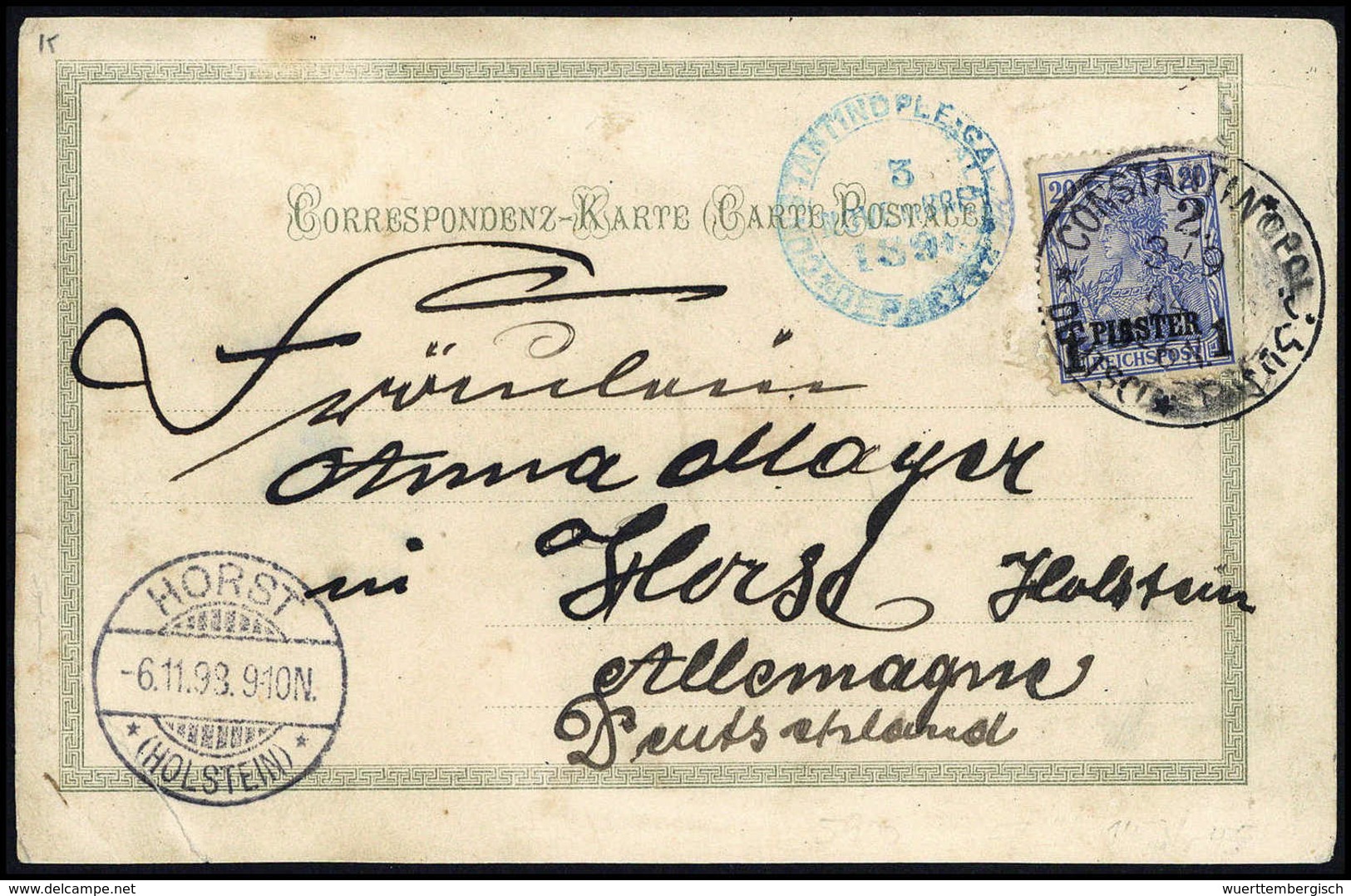 Beleg Türkei: 1898, "Gruß Aus Jaffa", Schöne Farblitho-AK. - Otros & Sin Clasificación