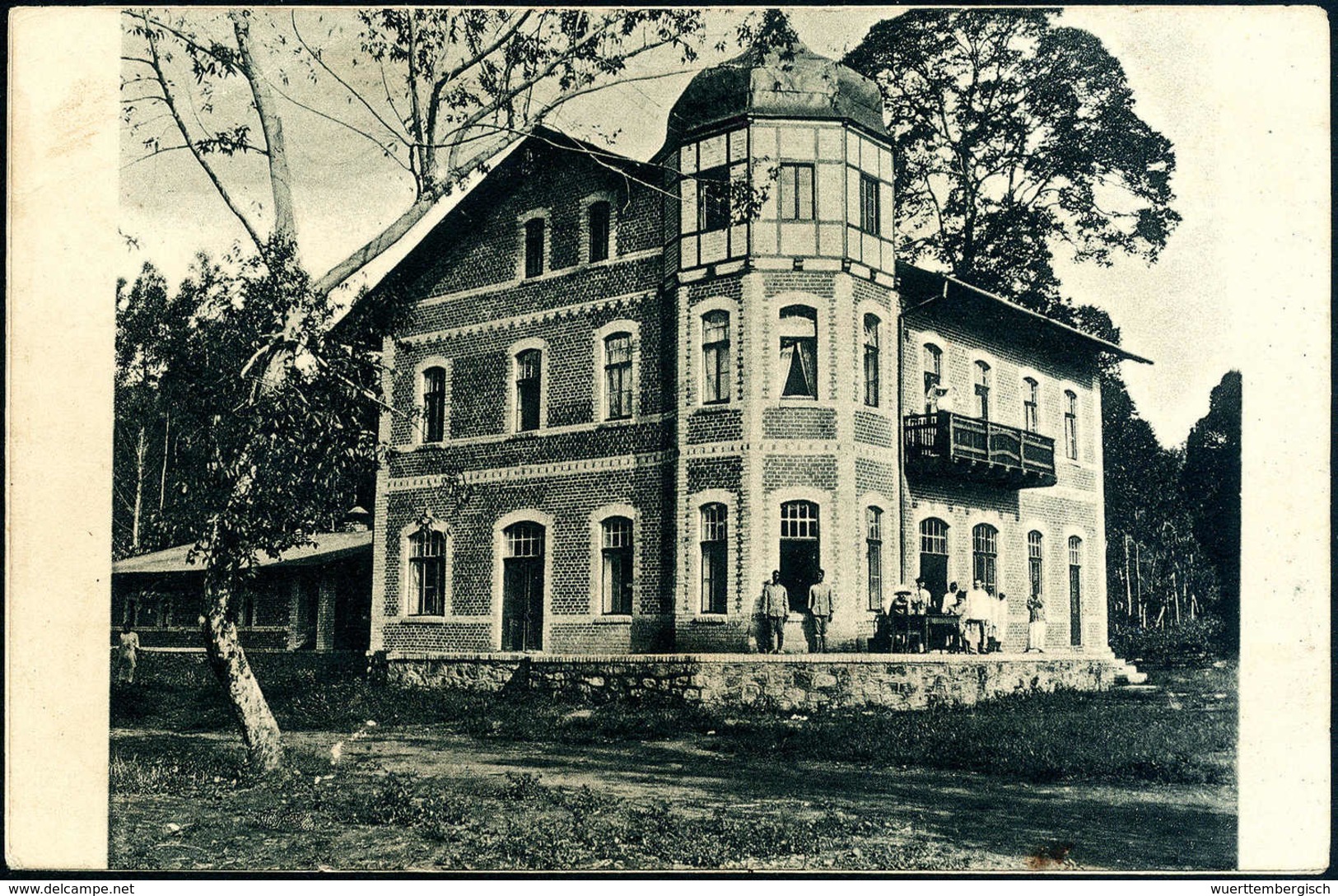 Beleg (1908), "Hotel Sächsicher Hof, Wilhelmsthal", Seltene Foto-AK Des Prachtbaus. - Autres & Non Classés