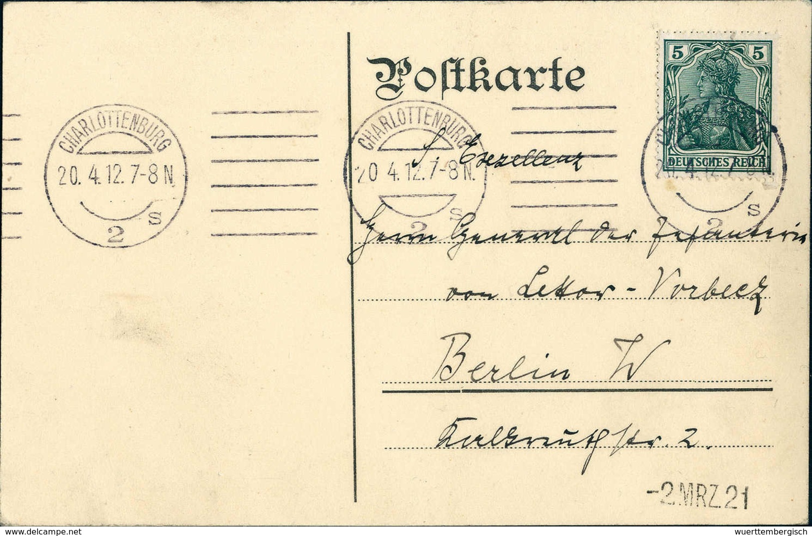 Beleg 1912, General V.Lettow-Vorbeck, An Ihn Adressierte Berliner Orts-Postkarte Mit 21 Versch. Unterschriften. - Other & Unclassified