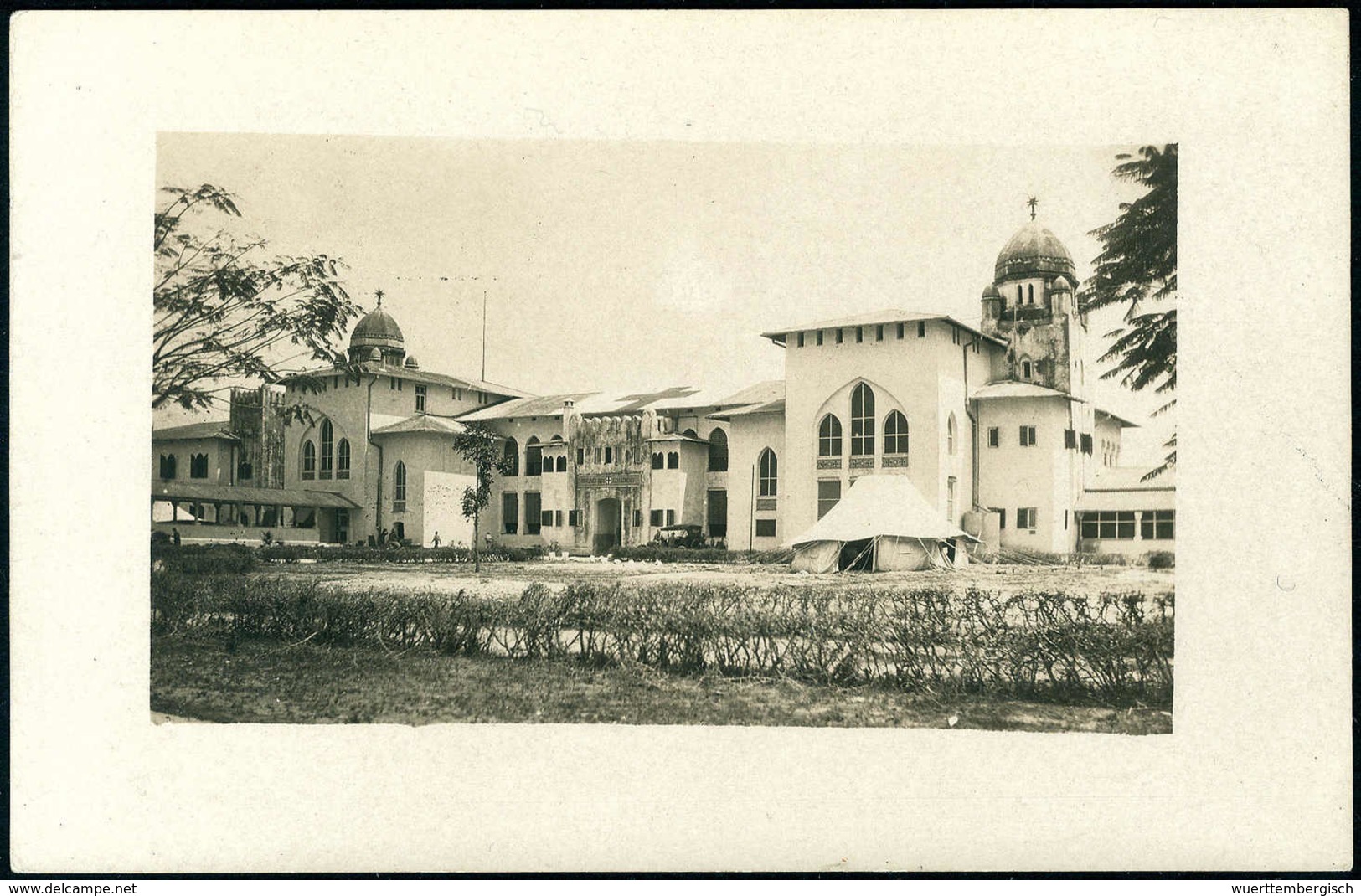 Beleg (1914), Das Deutsche Hospital In Daressalam, Schöne Foto-AK. - Autres & Non Classés