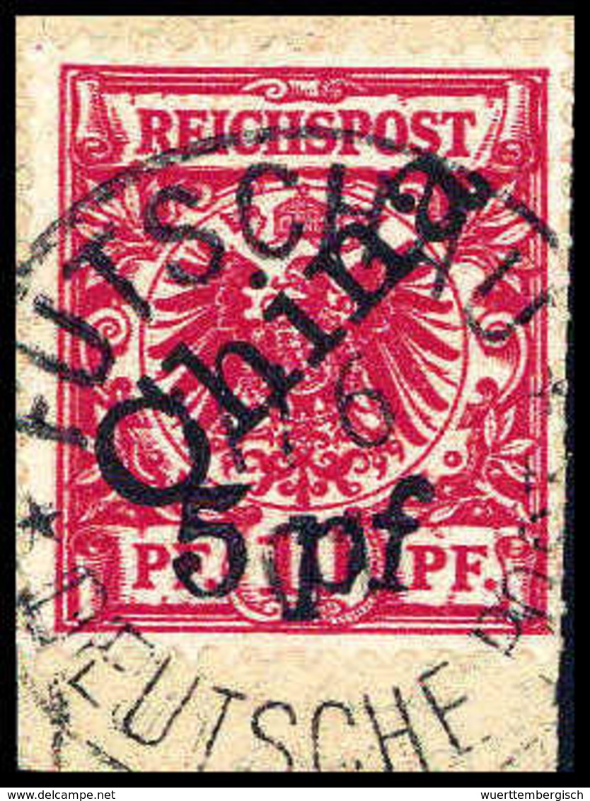 Briefst. 5 Pf. A. 10 Pfg., Futschau-Provisorium, Tadelloses Bfstk. Mit Klarem Stempel FUTSCHAU 11/6 01, Sign. Bothe BPP. - Sonstige & Ohne Zuordnung