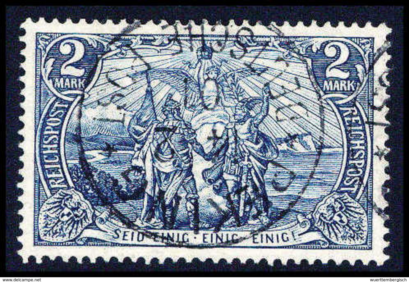 Gest. 2 Mk., Tadelloses Exemplar Mit Zentr. Stempel PEKING 14/2 01. Von Der Type II Sind Nur Wenige Exemplare Bekannt, S - Sonstige & Ohne Zuordnung