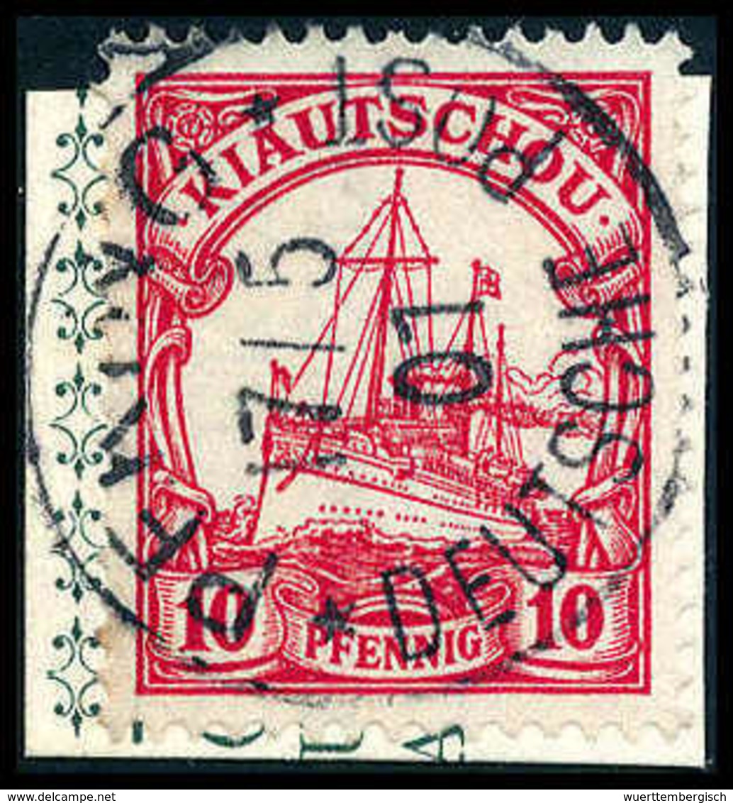 Briefst. 10 Pfg., Tadelloses Bfstk. Mit Zentr. Stempel PEKING 17/5 01.<br/><b>Katalogpreis: 380,-</b> (Michel: PVIc) - Altri & Non Classificati