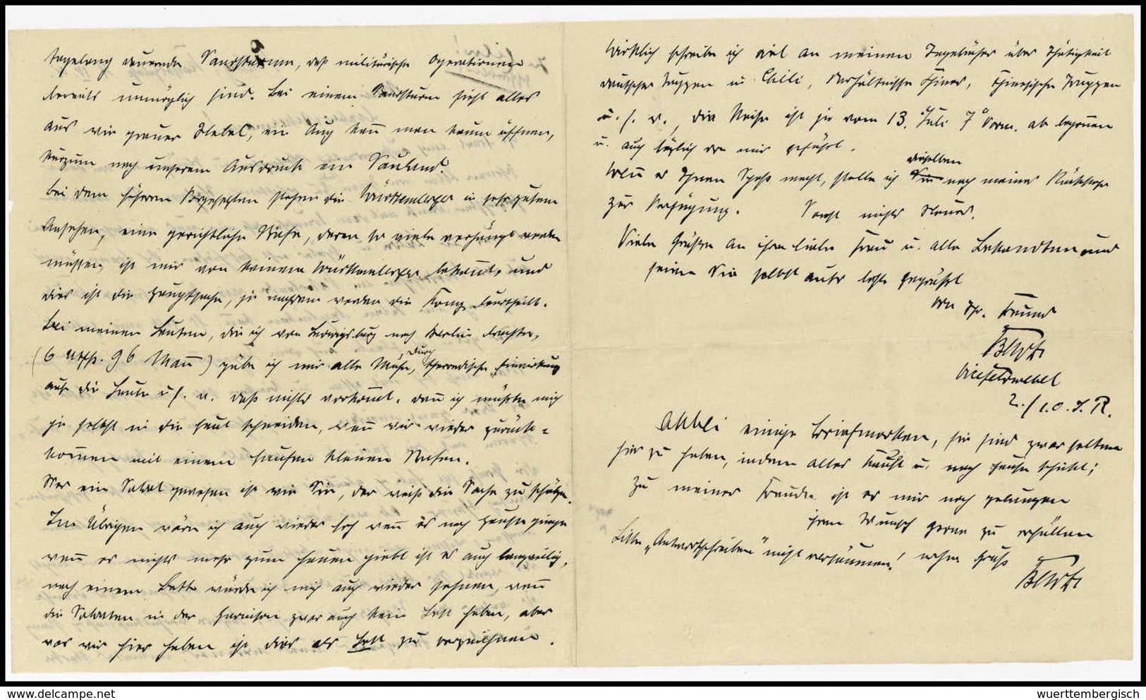 Beleg K.D.FELD-POSTSTATION No.2 6/4 (1901) Auf Interes., Großformatigem Feldpostbrief Nach Dtld., Oben Zufrankiert Ein V - Sonstige & Ohne Zuordnung