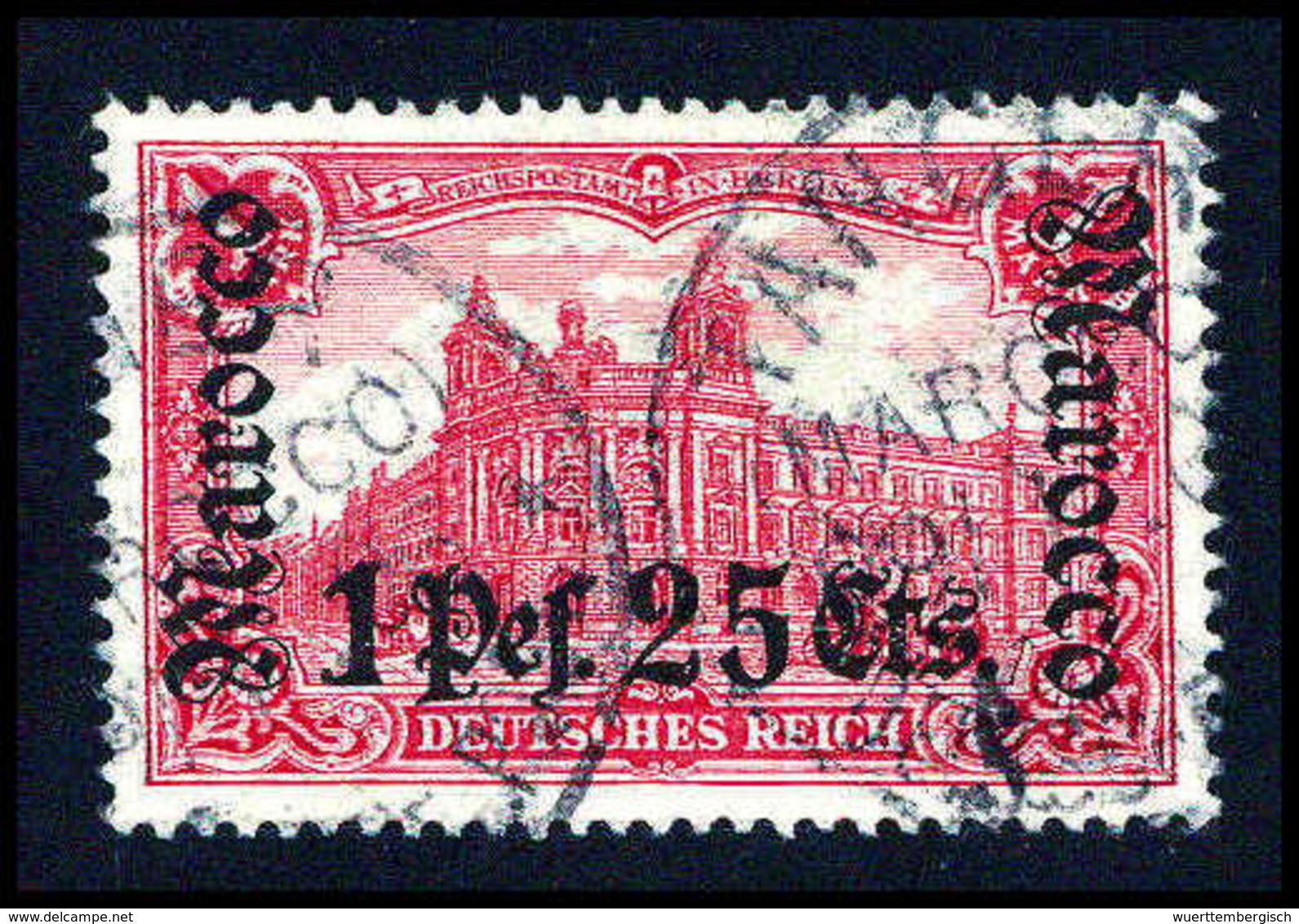 Gest. 1,25 Pes., Tadellos Gestempelt.<br/><b>Katalogpreis: 190,-</b> (Michel: 30A) - Other & Unclassified