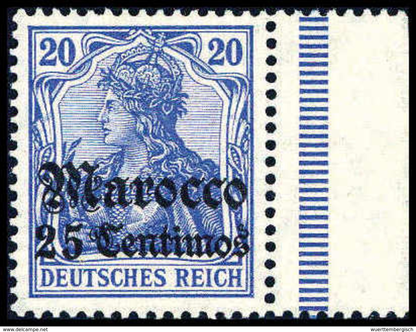 ** 25 C., Tadellos Postfr. Re. Randstück, Sign. Steuer BPP.<br/><b>Katalogpreis: 180,-</b> (Michel: 37c) - Autres & Non Classés