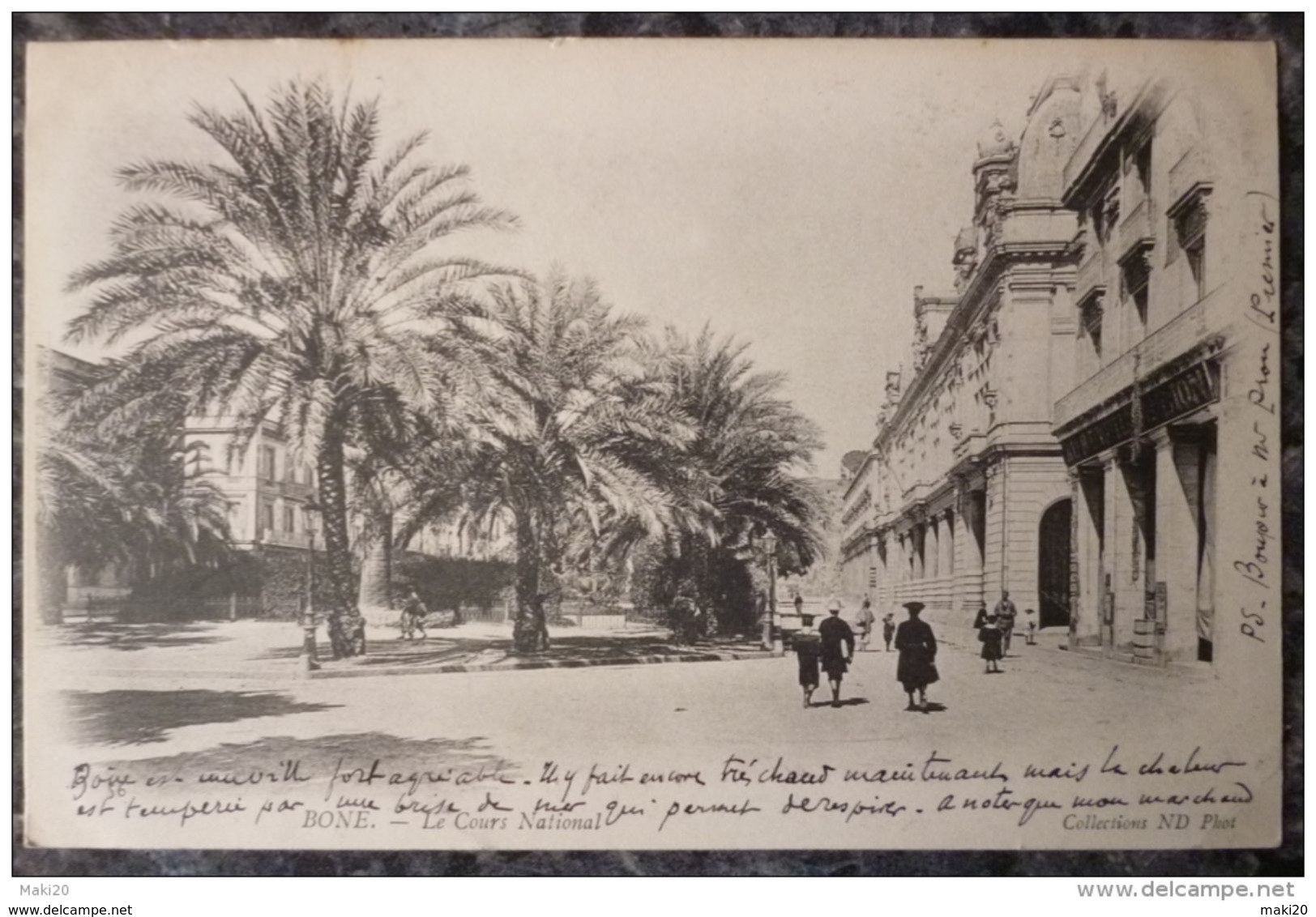 ALGERIE.BONE.ANNABA.LE COURS NATIONAL.CIRCULE 1903.PRECURSEUR.TBE. - Annaba (Bône)