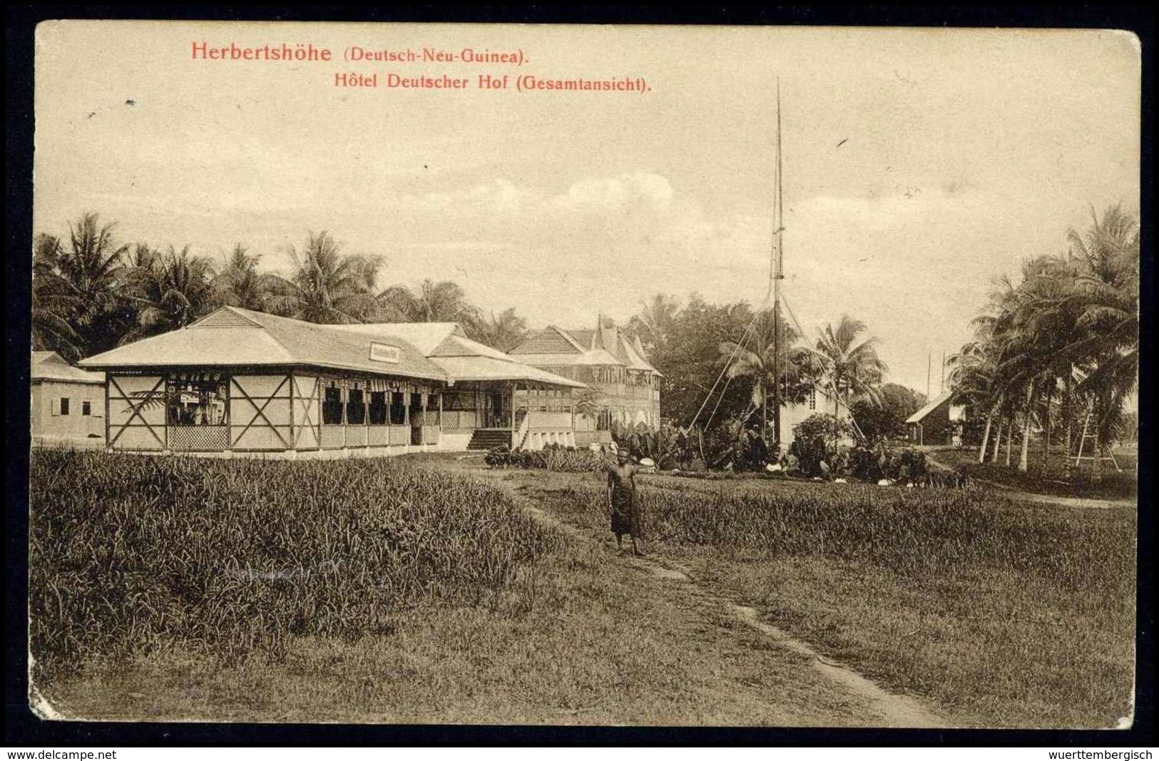 Beleg Straf-Expedition SMS "Cormoran": RABAUL "a" 16/2 14, Klar Auf Tadelloser Postkarte 5 Pfg., Datiert "Herbertshöhe 1 - Other & Unclassified