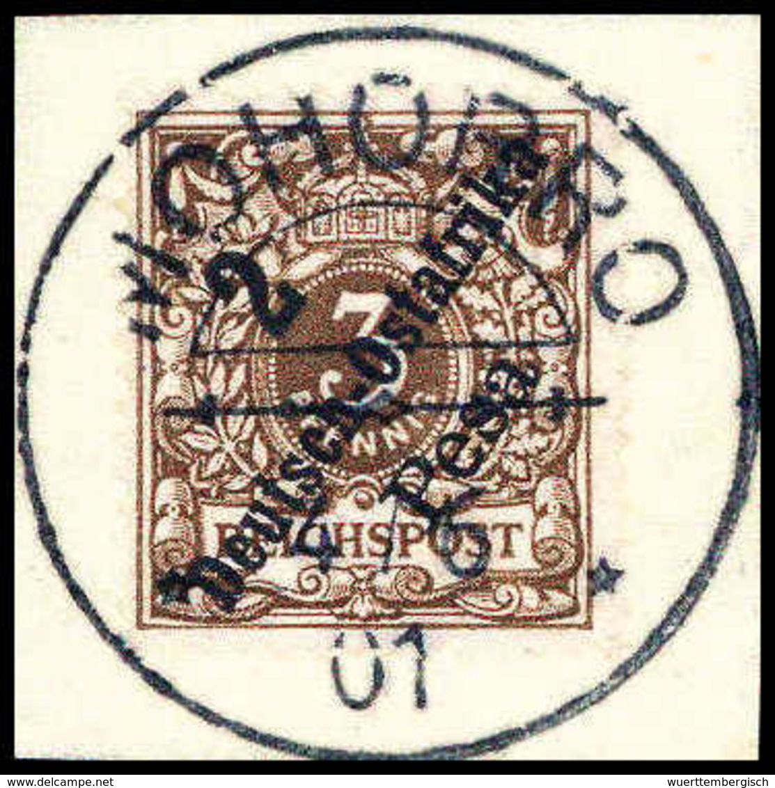 Briefst. 2 P., Ideales Bfstk. Mit Vollem Stempel MOHORRO 4/6 01. (Michel: 6a) - Sonstige & Ohne Zuordnung