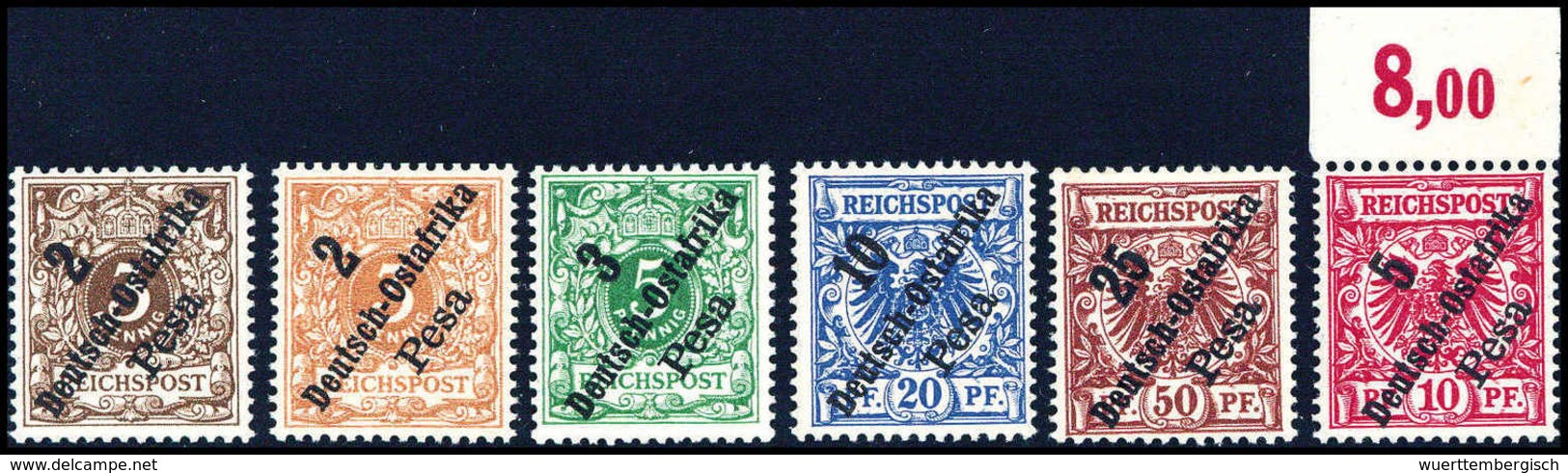 ** 2-25 P., 2 P. In A- Und B-Farbe, Tadellos Postfr. Serie.<br/><b>Katalogpreis: 450,-</b> (Michel: 6a/b/10) - Altri & Non Classificati