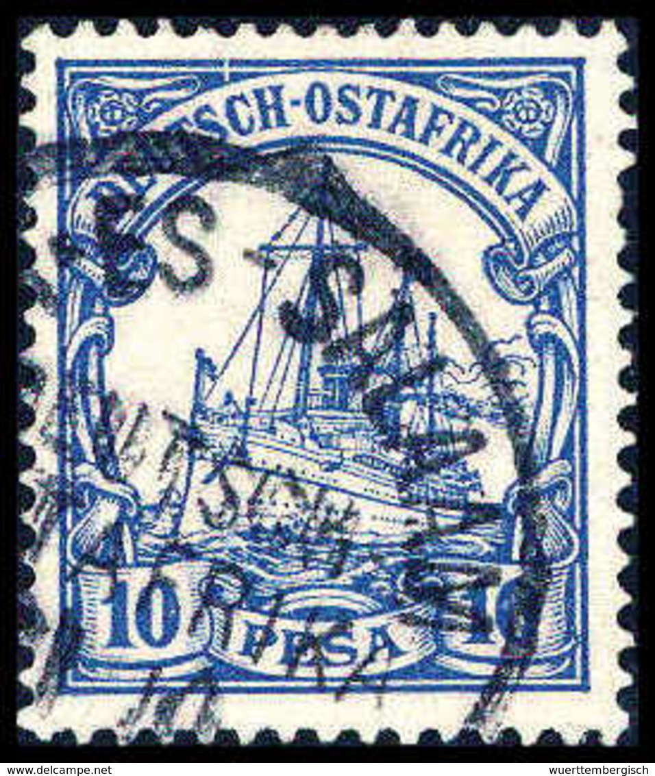 Gest. 10 P., Plf. I, Gestplt. (½ Z.), Doppelt Sign. Steuer.<br/><b>Katalogpreis: 550,-</b> (Michel: 14I) - Sonstige & Ohne Zuordnung