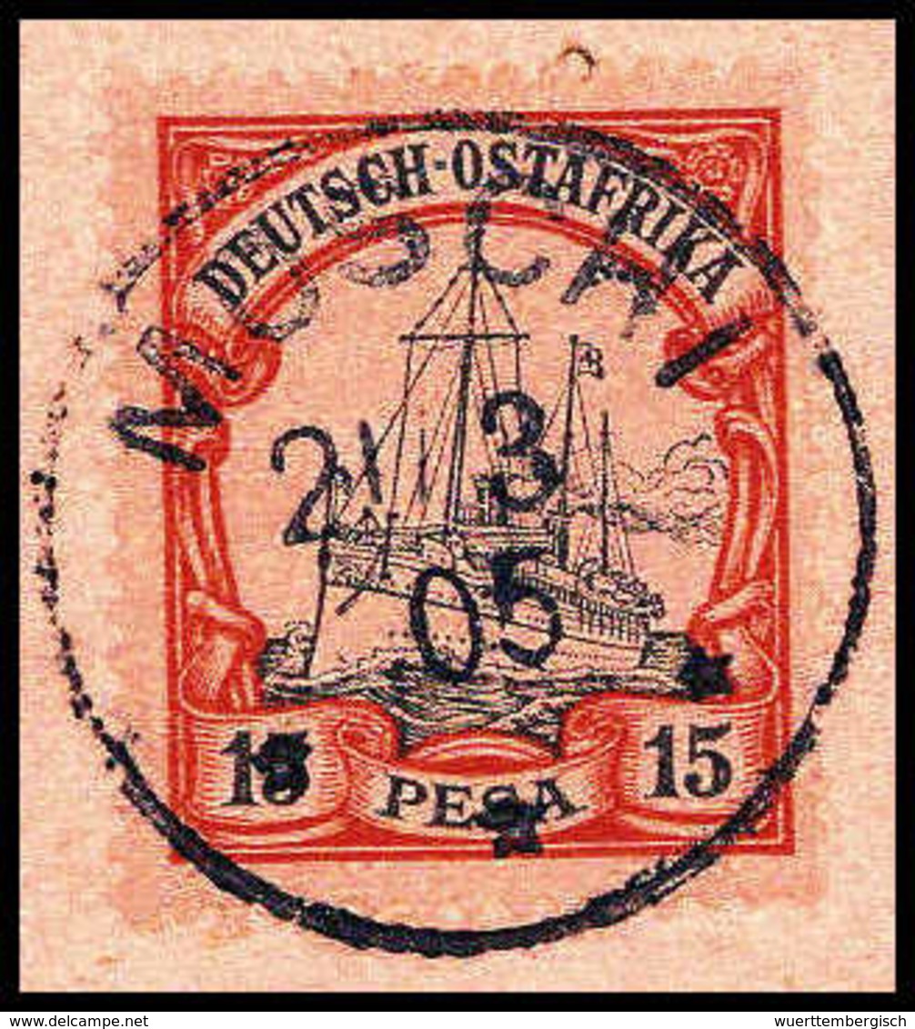 Briefst. 15 P., Idealer PA-Abschnitt Mit Stempel MOSCHI 21/3 05. (Michel: 15) - Altri & Non Classificati