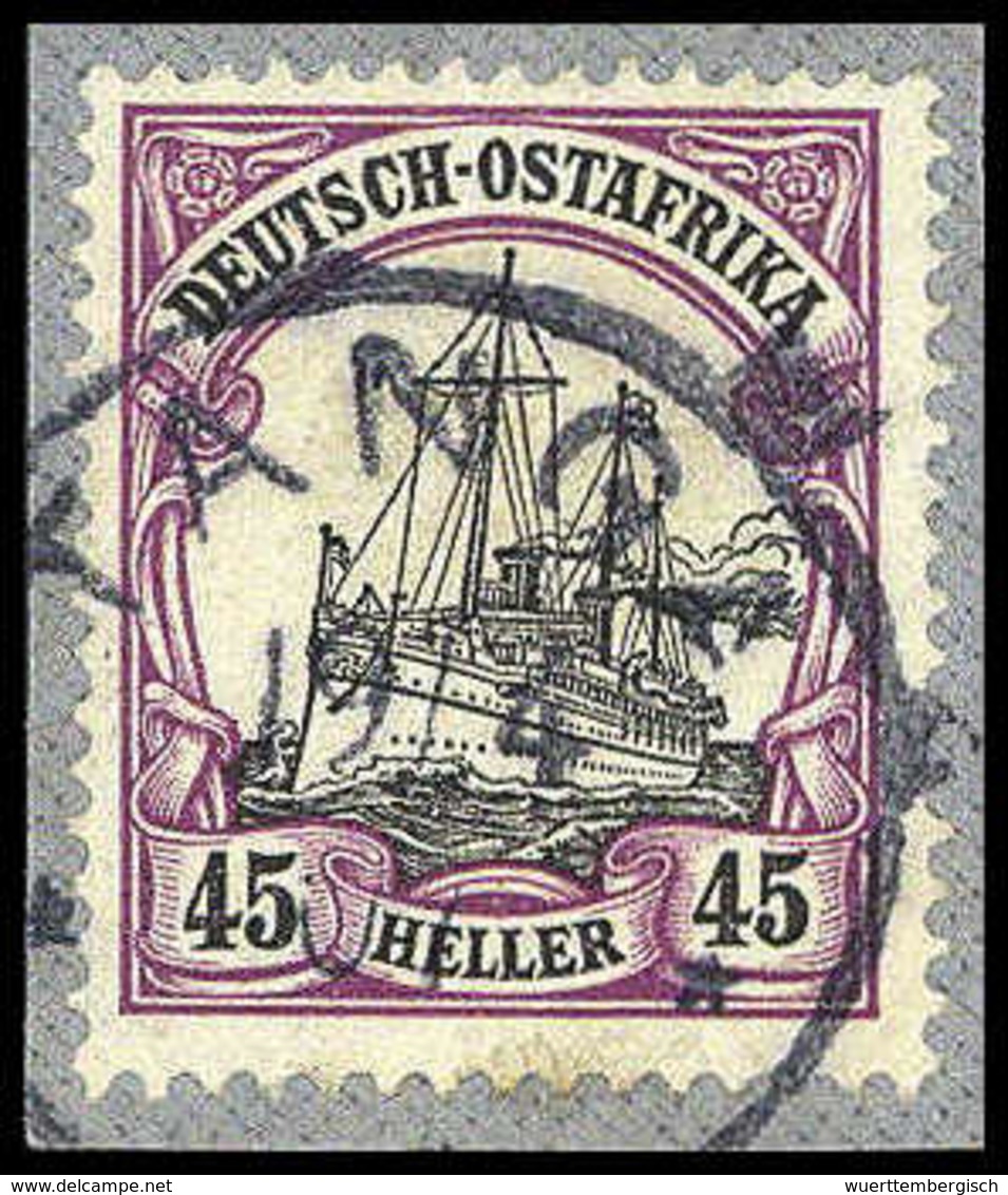 Briefst. 45 H., Tadelloses Bfstk. Mit Klarem Stempel TANGA.<br/><b>Katalogpreis: 110,-</b> (Michel: 28b) - Autres & Non Classés