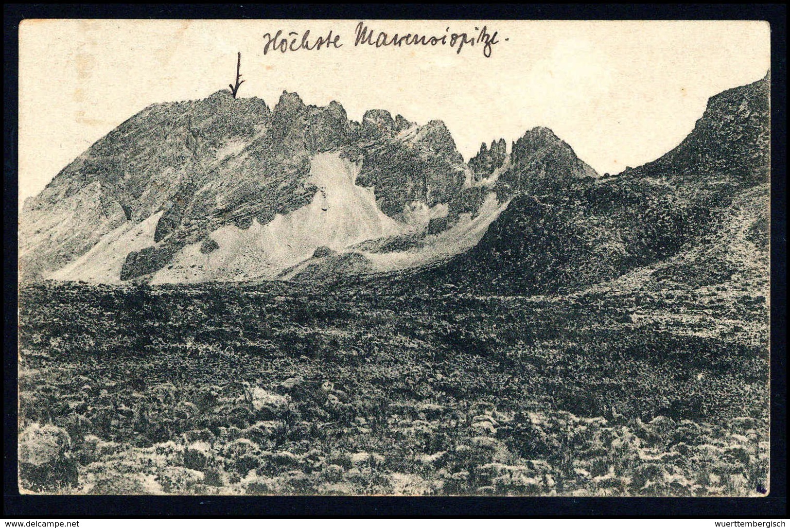 Beleg 1912, Kilimandscharo-Expedition, Postkarte Des Expeditionsteilnehmers Dr.Fritz Klute Mit Stempel MOSCHI 25/7 Nach  - Altri & Non Classificati