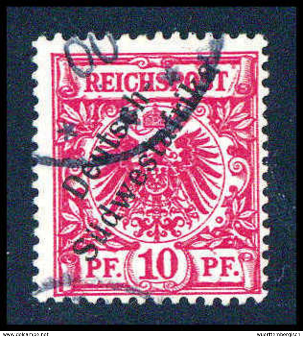 Gest. 10 Pfg., Tadellos Gestplt., Fotobefund Jäschke-L.BPP.<br/><b>Katalogpreis: 250,-</b> (Michel: 7b) - Other & Unclassified