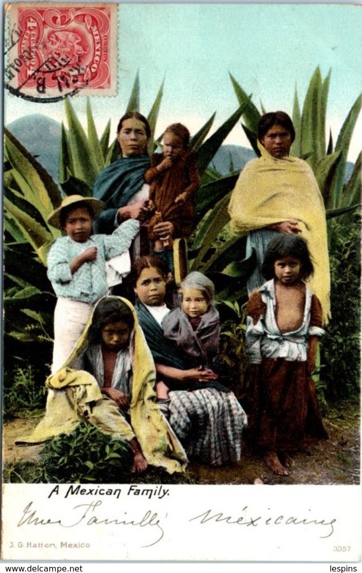 AMERIQUE -  MEXIQUE -- A Mexican Family - Mexico