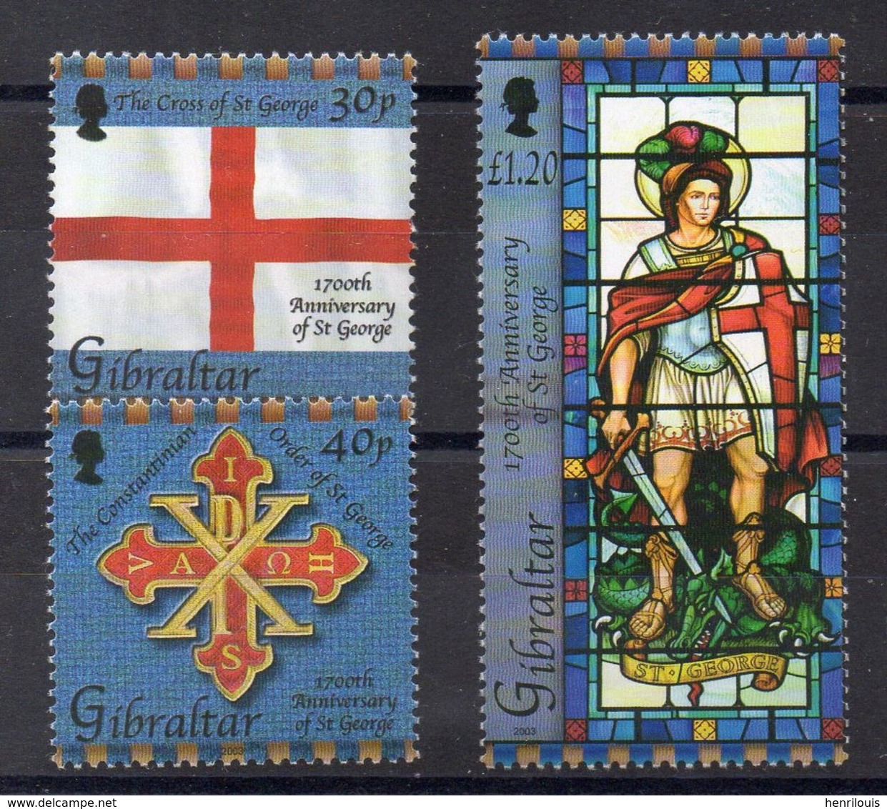 GIBRALTAR  Timbres Neufs ** De  2003   ( Ref 5079 )  Saint Georges - Gibraltar