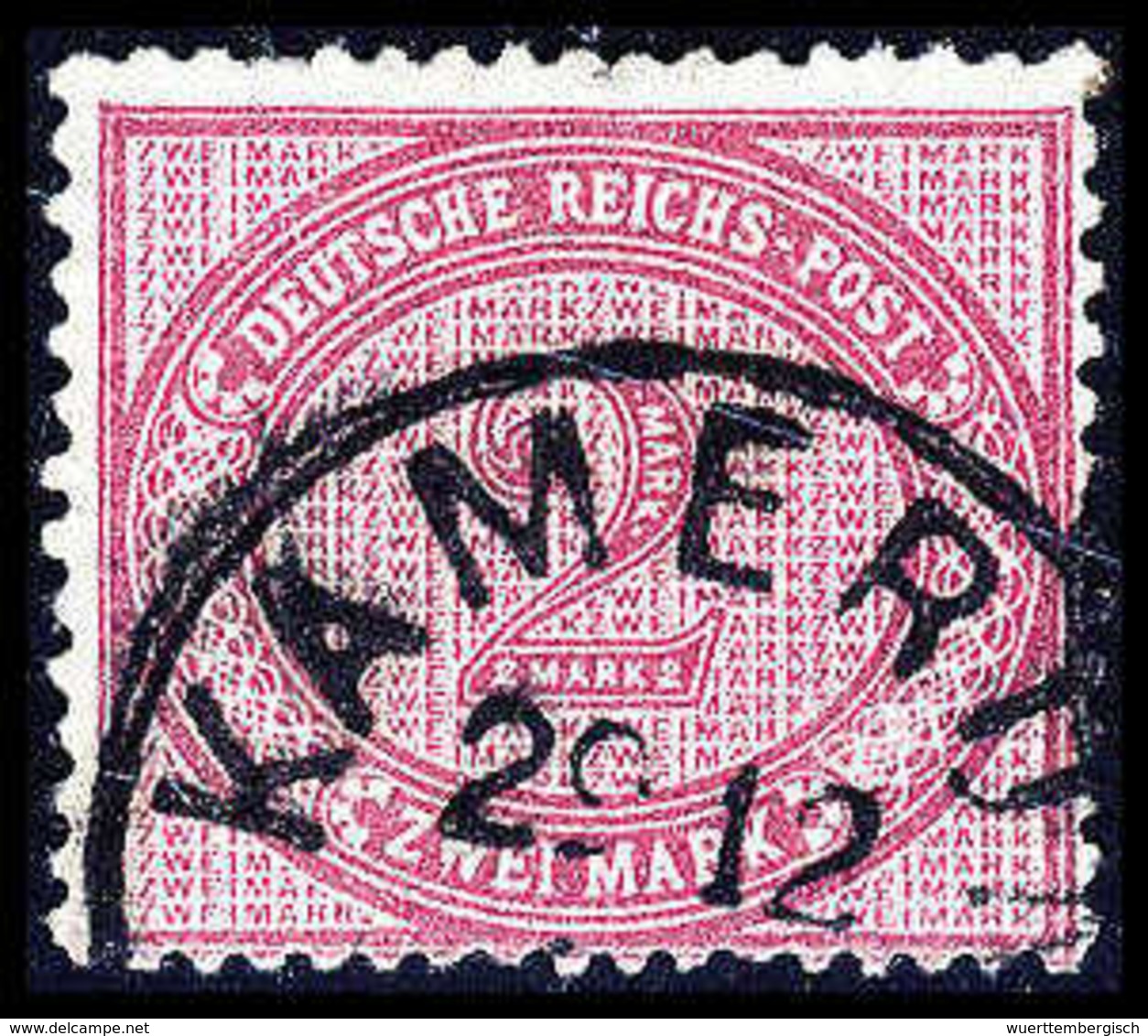 Gest. 2 Mk., Vorzüglich Farbfrisches Exemplar Mit Sauber Aufges. Stempel KAMERUN 29/12, Sign. Eibenstein BPP.<br/><b>Kat - Autres & Non Classés