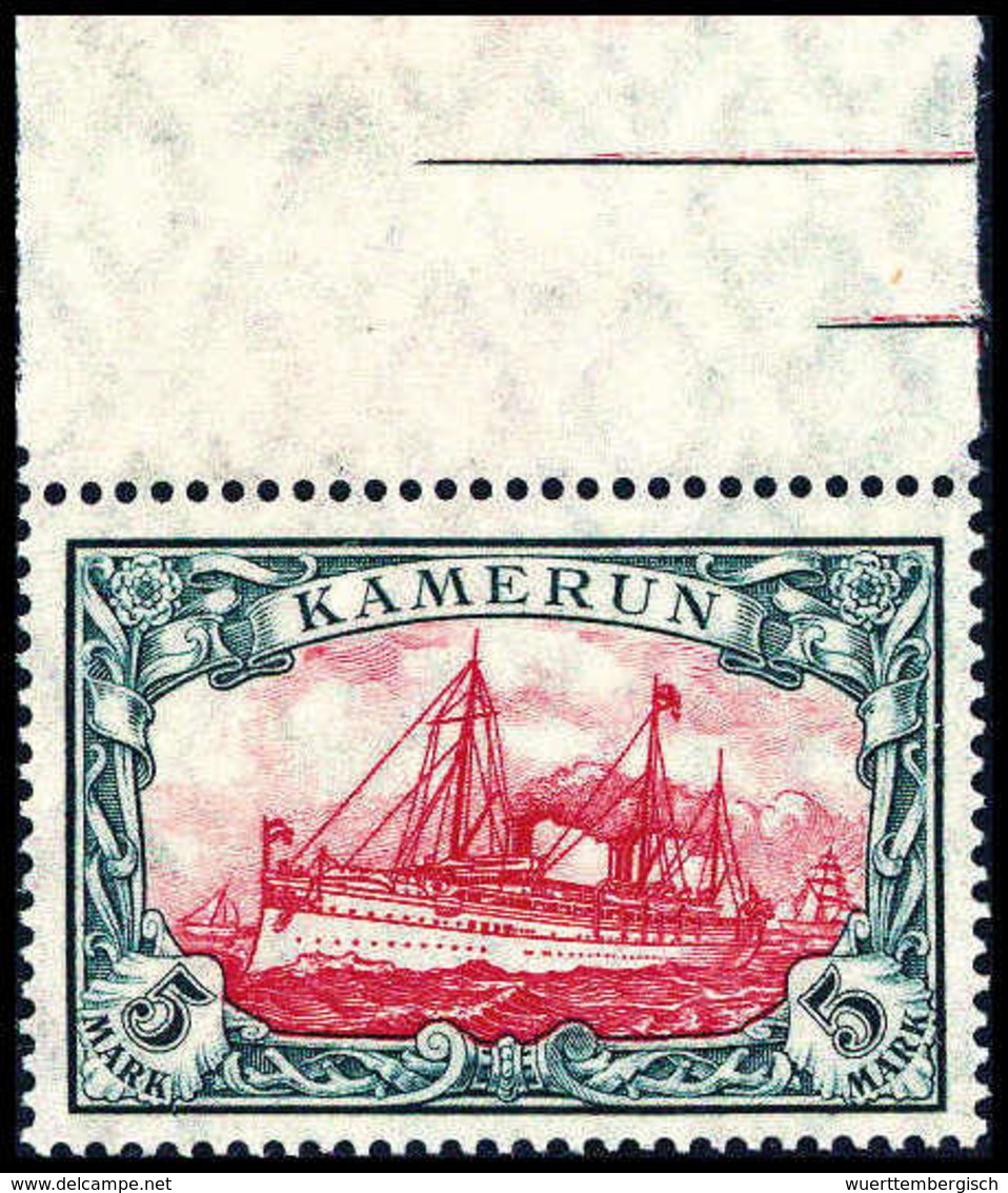 ** 5 Mk., Tadellos Postfr. Oberrandstück.<br/><b>Katalogpreis: 400,-+</b> (Michel: 25IA) - Autres & Non Classés