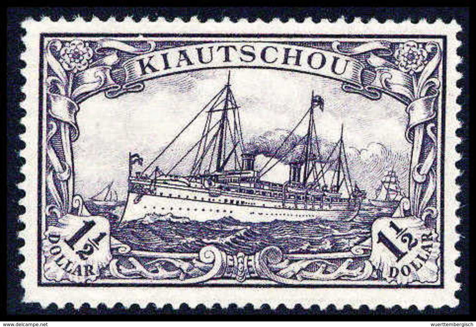 1½ $, Farbfrisches Exemplar Mit Kl. Eckzahnmgl. (Anhaftung), Sonst Tadellos Postfrisch, Fotoattest Steuer BPP.<br/><b>Ka - Other & Unclassified