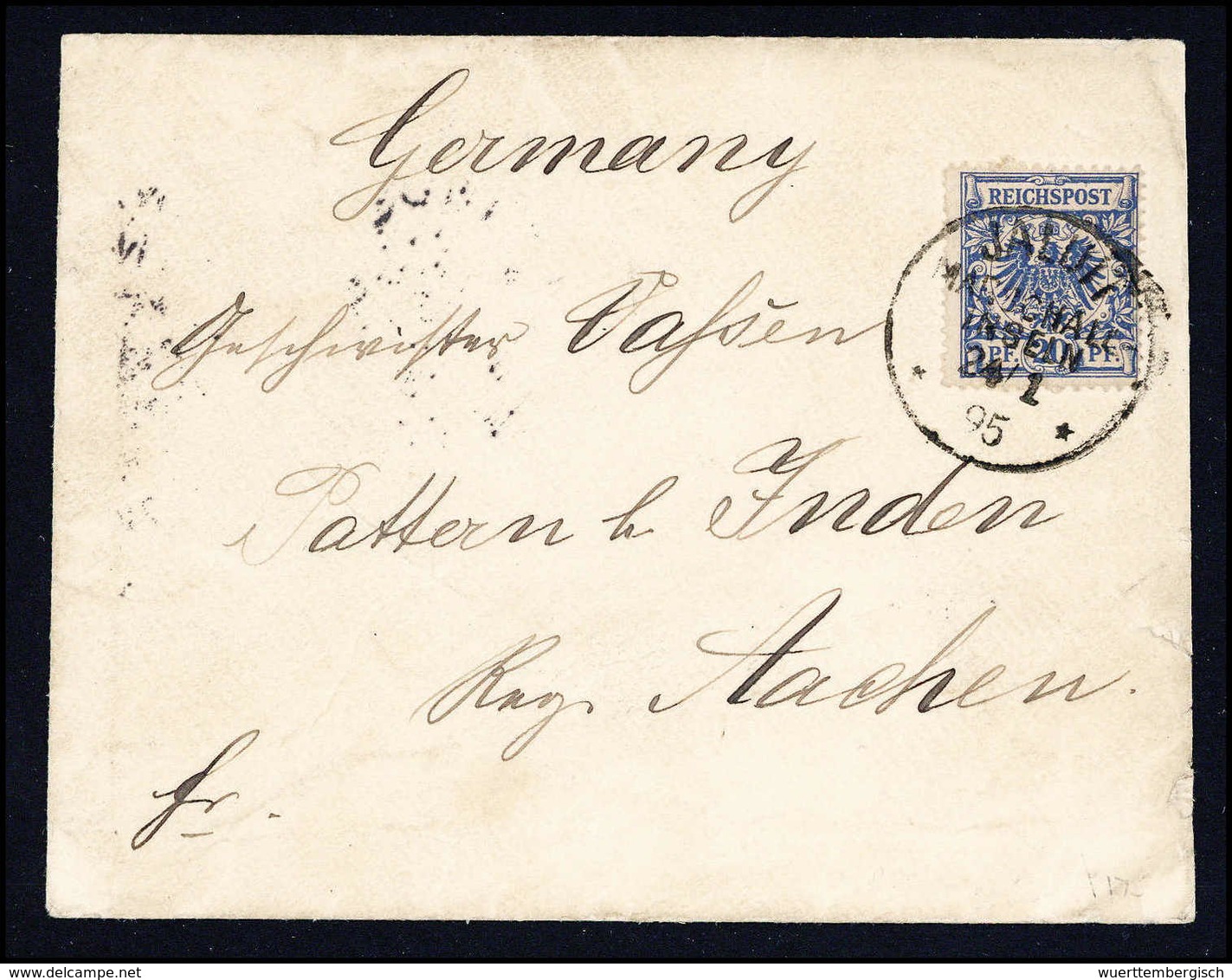 Beleg 20 Pfg., Tadelloser Brief Mit Stempel JALUIT 24/1 95 Via Sydney Nach Dtld.<br/><b>Katalogpreis: 300,-</b> (Michel: - Sonstige & Ohne Zuordnung