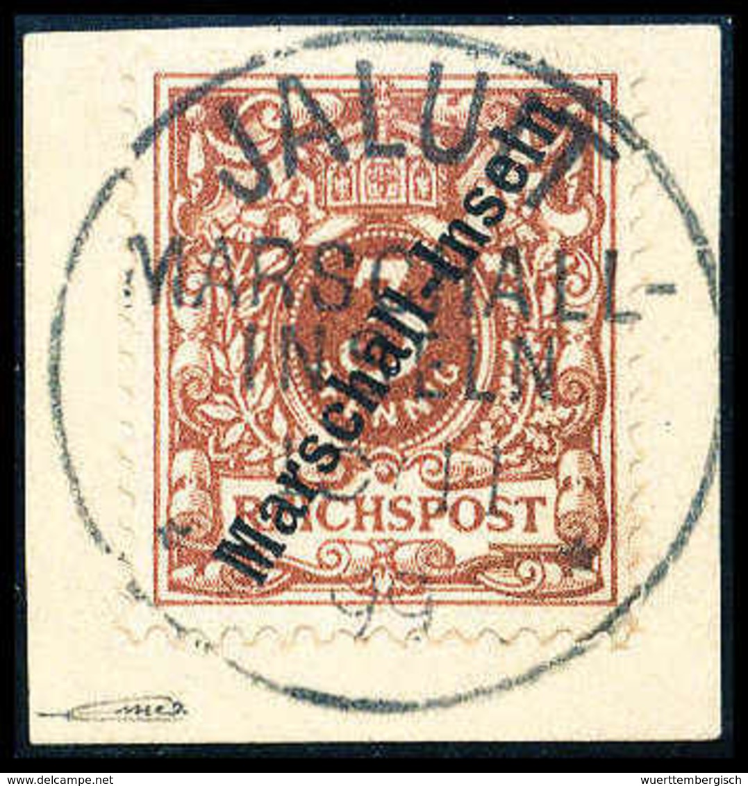 Briefst. 3 Pfg. Lebhaftbraunocker, Tadelloses Bfstk. Mit Zentr. Und Gerade Aufges. Stempel JALUIT MARSCHALL-INSELN 15/11 - Other & Unclassified