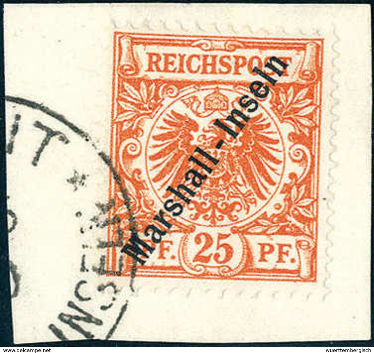 Briefst. 25 Pfg., Plf. II, Tadelloses Bfstk., Fotobefund Provinsky BPP.<br/><b>Katalogpreis: 250,-</b> (Michel: 11aII) - Altri & Non Classificati