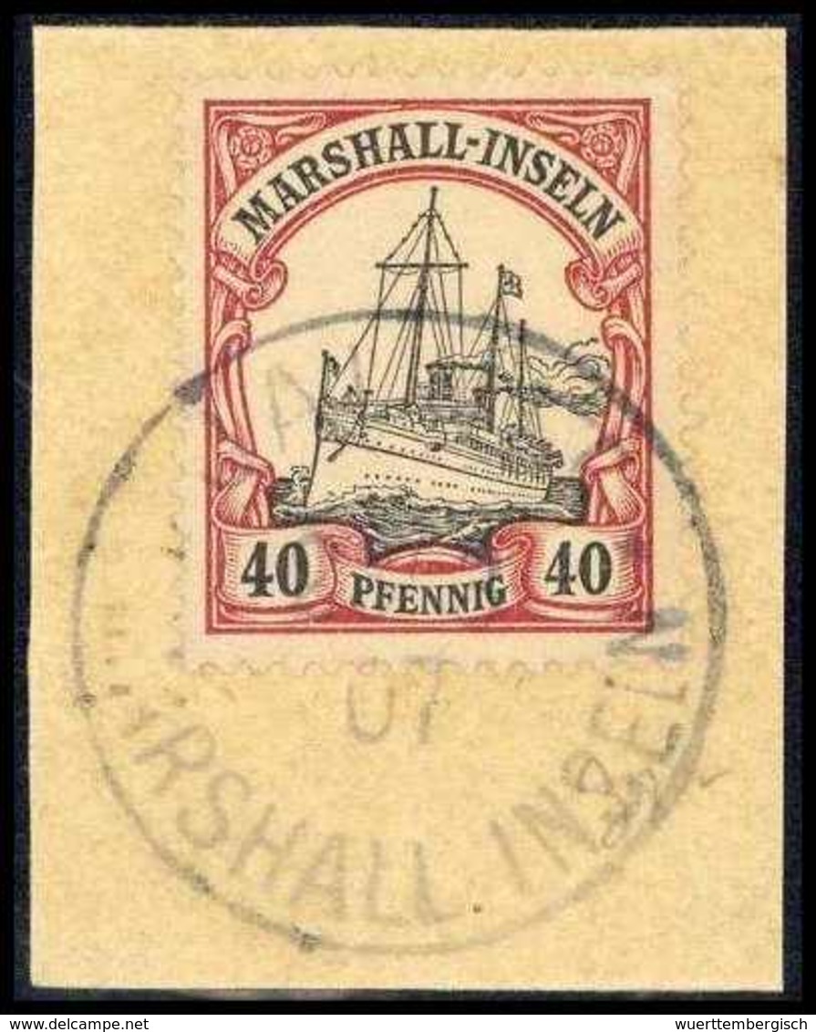 Briefst. 40 Pfg., Ideales Bfstk. Mit Stempel JALUIT 25/3 07. (Michel: 19) - Autres & Non Classés