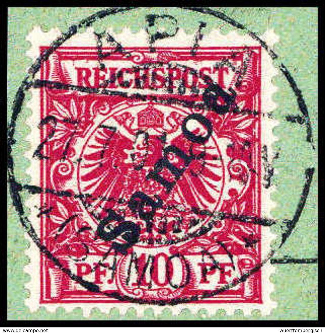 Briefst. 10 Pfg., Tadelloses, Besonders Schön Gestplt. Bfstk., Sign. Jäschke-L.BPP.<br/><b>Katalogpreis: 240,-</b> (Mich - Altri & Non Classificati