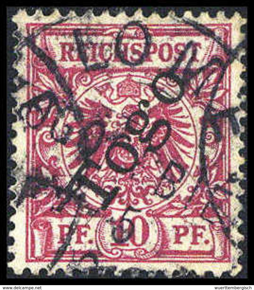 Gest. 10 Pfg., Tadellos Gestplt., Sign. Jäschke-L.BPP.<br/><b>Katalogpreis: 240,-</b> (Michel: 3c) - Autres & Non Classés