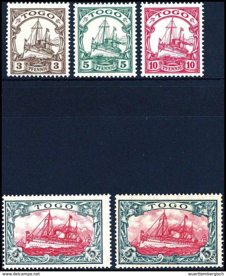 ** 3 Pfg.-5 Mk. (hiervon Friedens- Und Kriegsdruck), Tadellos Postfr. Serie.<br/><b>Katalogpreis: 270,-</b> (Michel: 20/ - Autres & Non Classés