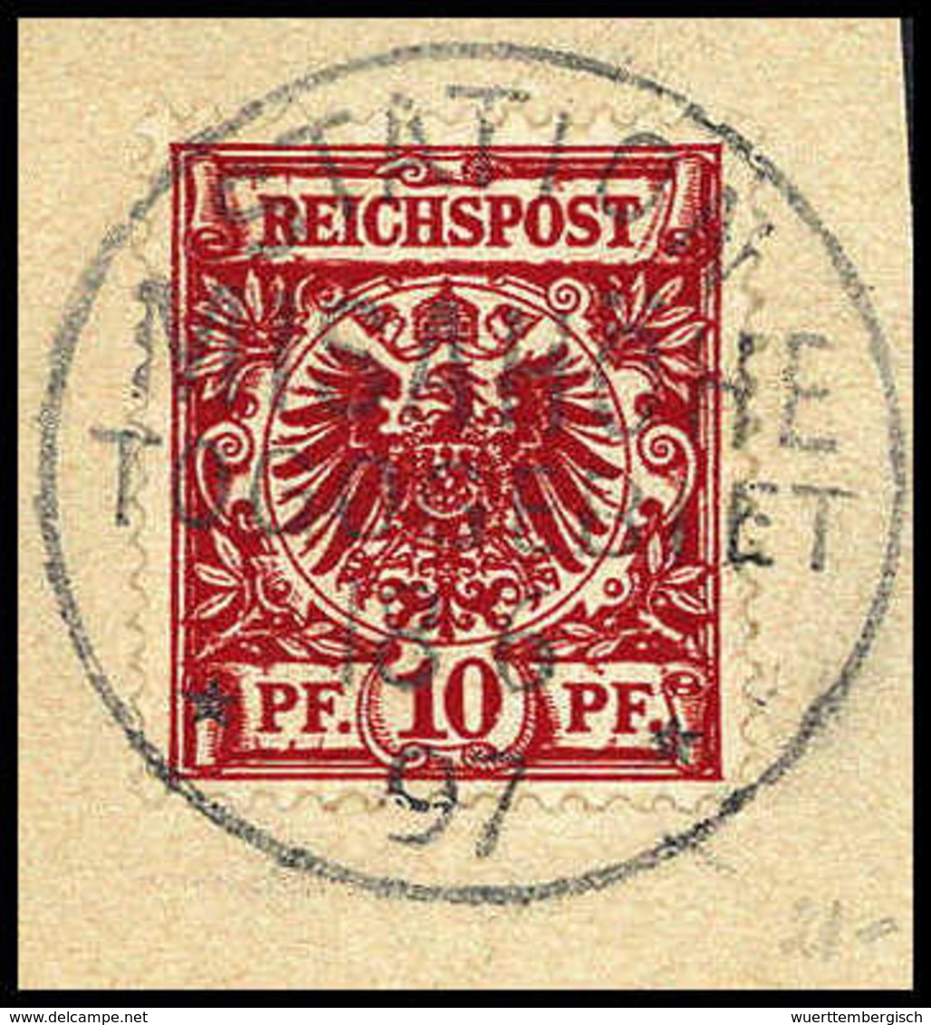 Briefst. STATION MISAHÖHE 18/6 97, Idealer Abschlag Auf Besonders Schönem Bfstk. Vorläufer 10 Pfg. (Michel: V47d) - Sonstige & Ohne Zuordnung