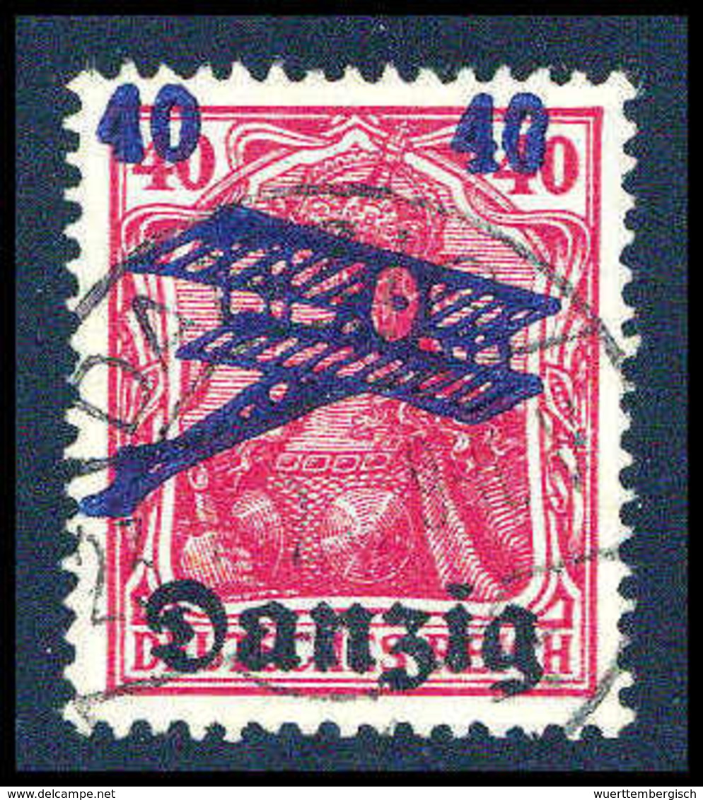 Gest. 40 Pfg., Aufdruckfehler I, Tadellos Gestplt., Sign. Gruber BPP.<br/><b>Katalogpreis: 220,-</b> (Michel: 50I) - Sonstige & Ohne Zuordnung