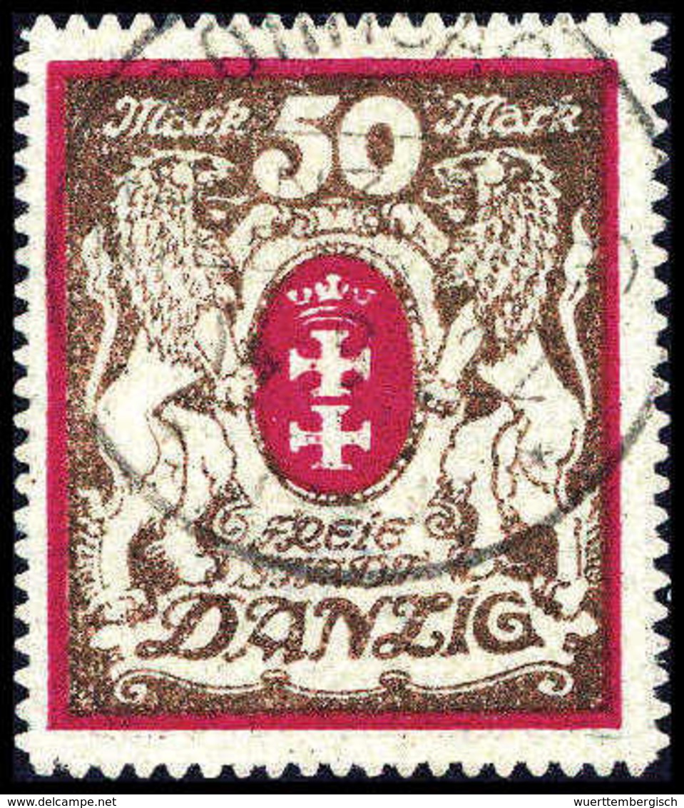 Gest. 50 Mk., Tadellos Gestplt., Sign. Infla, Erdwien BPP.<br/><b>Katalogpreis: 300,-</b> (Michel: 100Xb) - Sonstige & Ohne Zuordnung