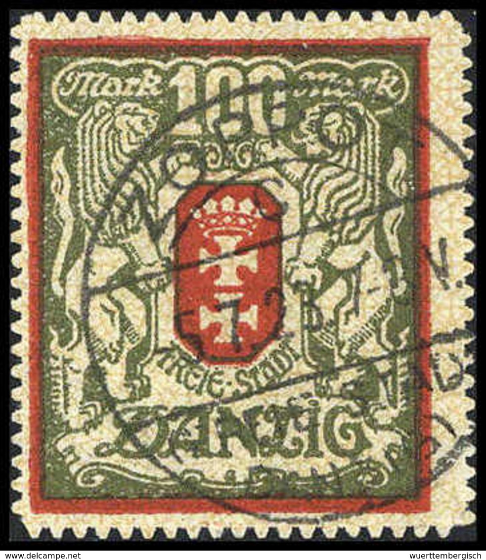 Gest. 100 Mk., Tadelloses, Besonders Schön Gestplt. Exemplar, Sign. Infla.<br/><b>Katalogpreis: 350,-</b> (Michel: 101Y) - Sonstige & Ohne Zuordnung