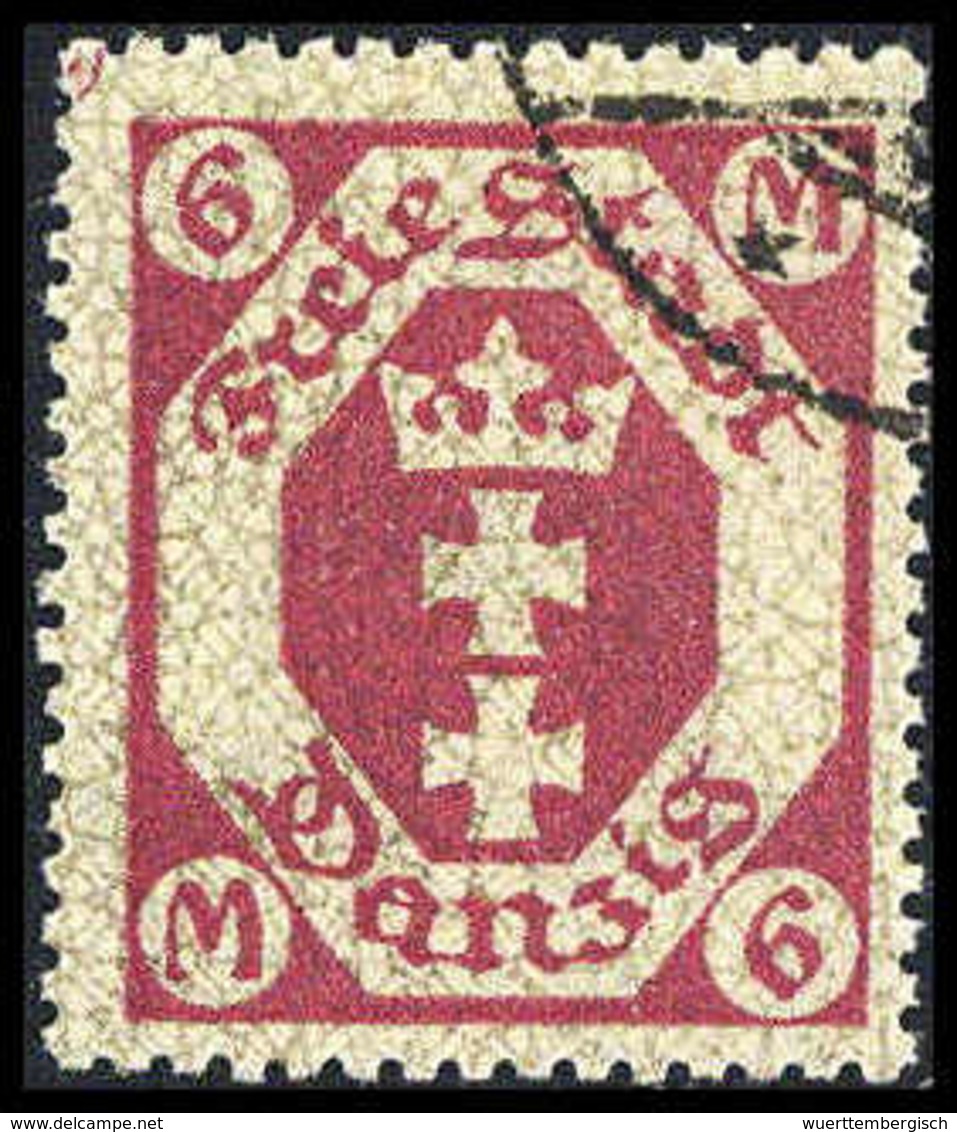 Gest. 6 Mk., Tadellos Gestplt., Sign. Infla.<br/><b>Katalogpreis: 200,-</b> (Michel: 109b) - Autres & Non Classés