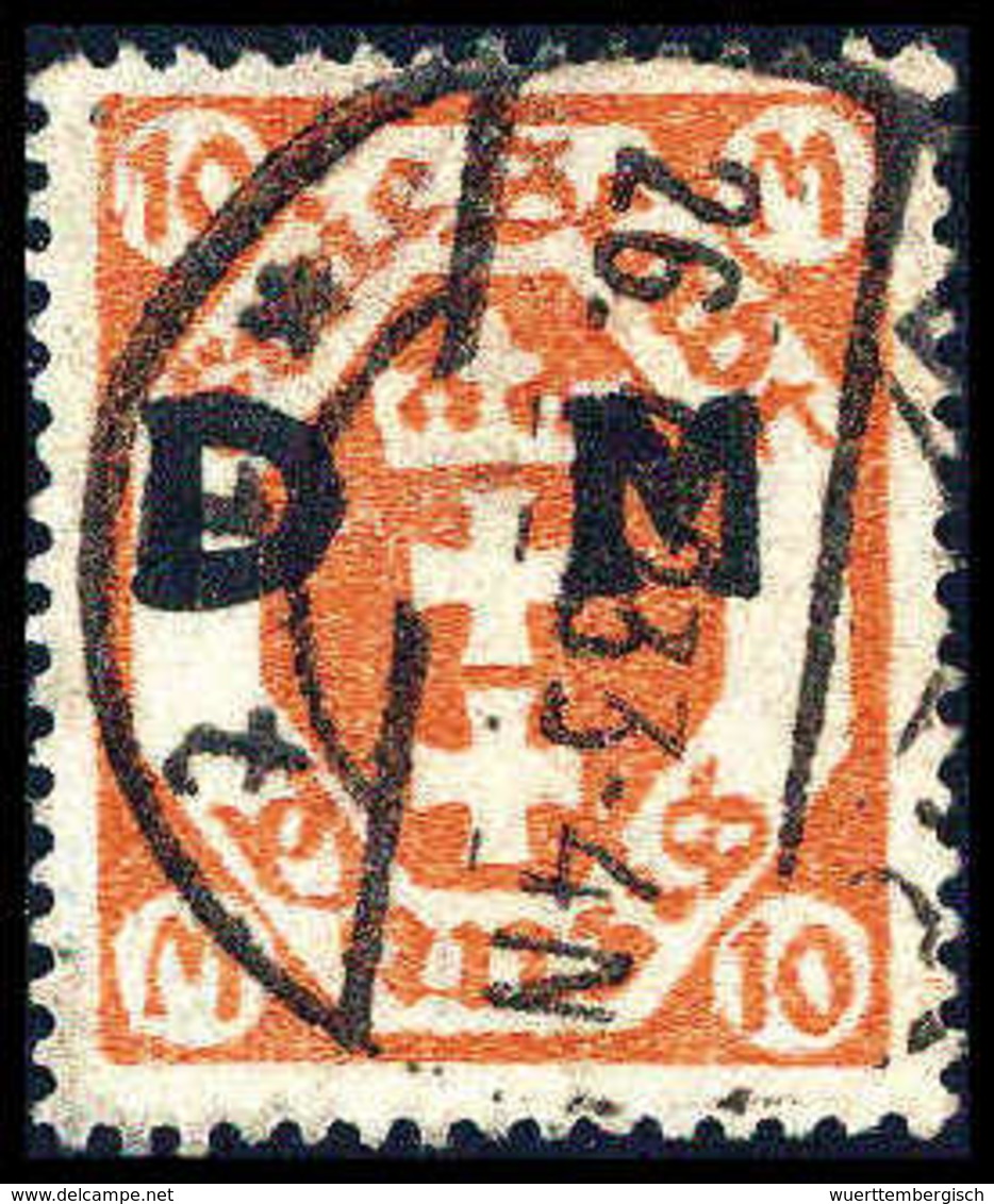 Gest. 10 Mk., Wz. 3X, Tadellos Gestplt., Sign. Infla.<br/><b>Katalogpreis: 350,-</b> (Michel: 31X) - Other & Unclassified